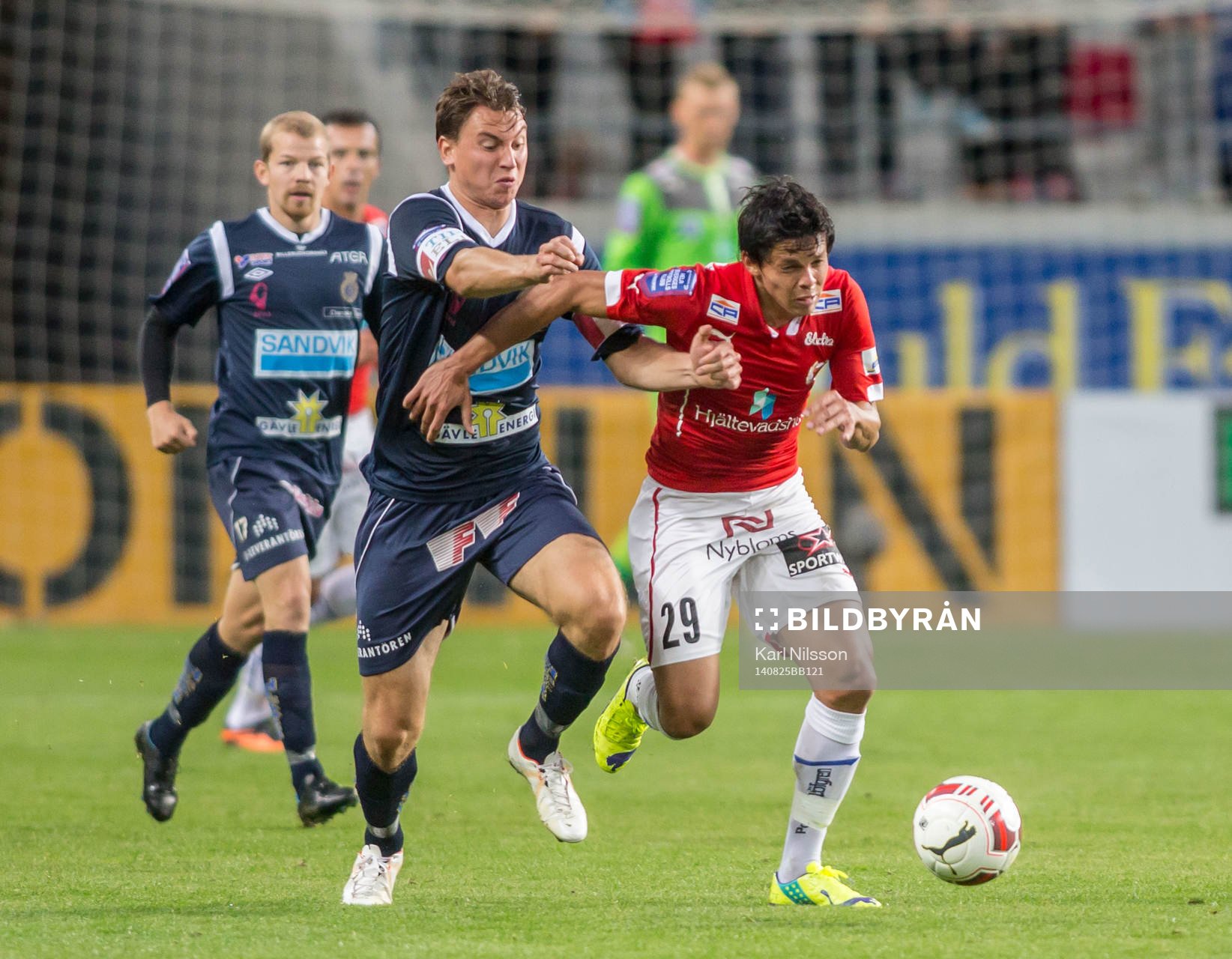 Kalmars Romário Pereira Sipião under fotbollsmatchen i Allsvenskan mellan Kalmar och Gefle den 25 augusti 2014 i Kalmar.