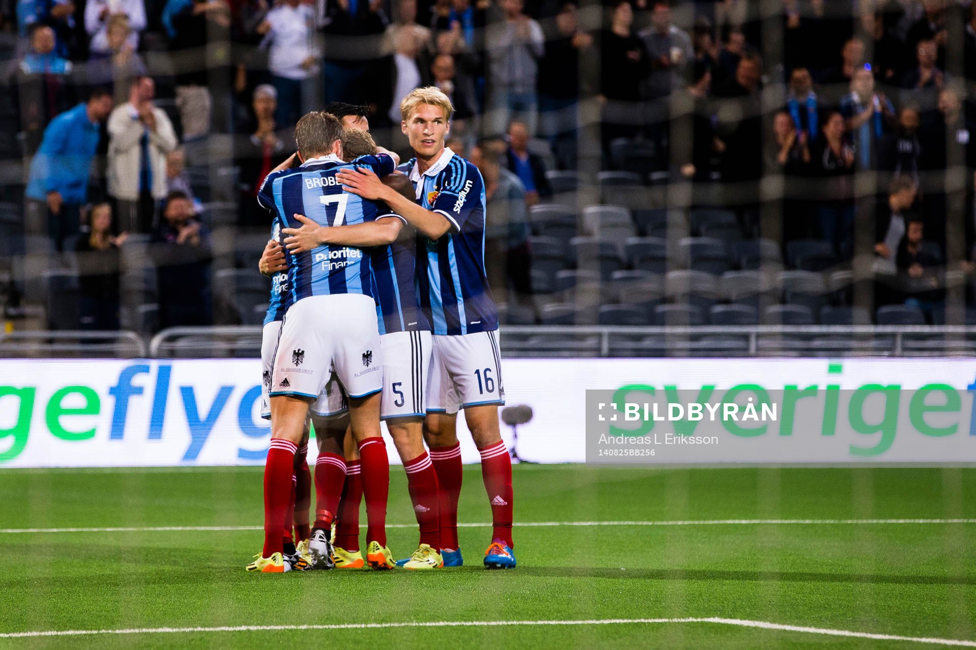 Djurgårdens Sebastian Andersson jublar