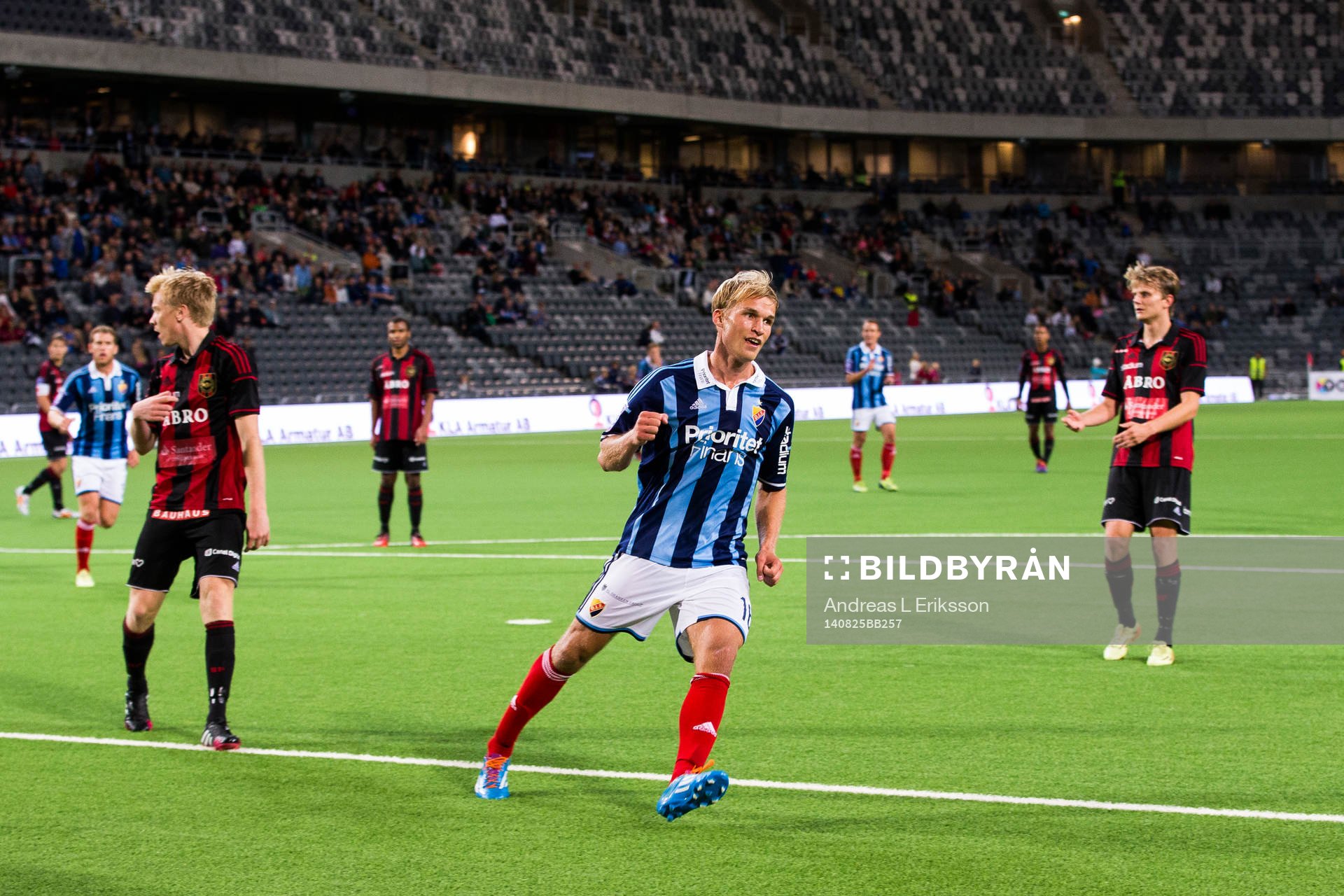 Djurgårdens Sebastian Andersson jublar