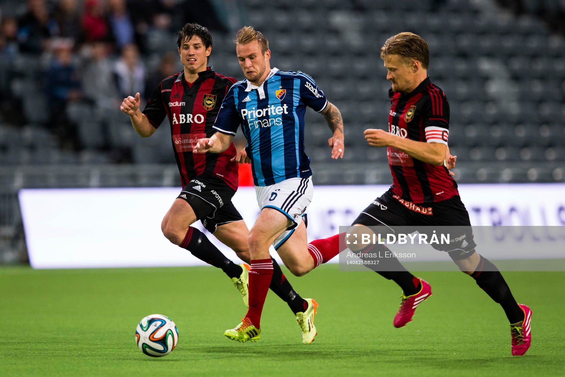 Djurgårdens Aleksander Faltsetas springer ifrån