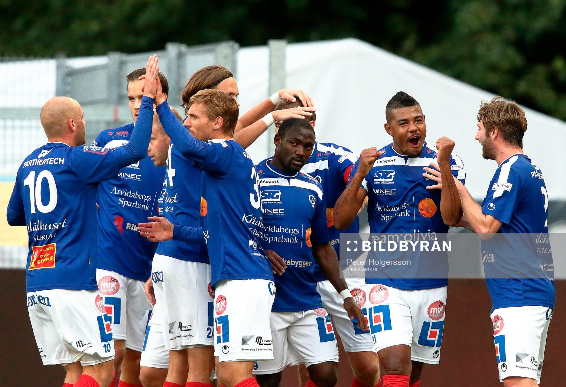 Åtvidabers spelare jublar