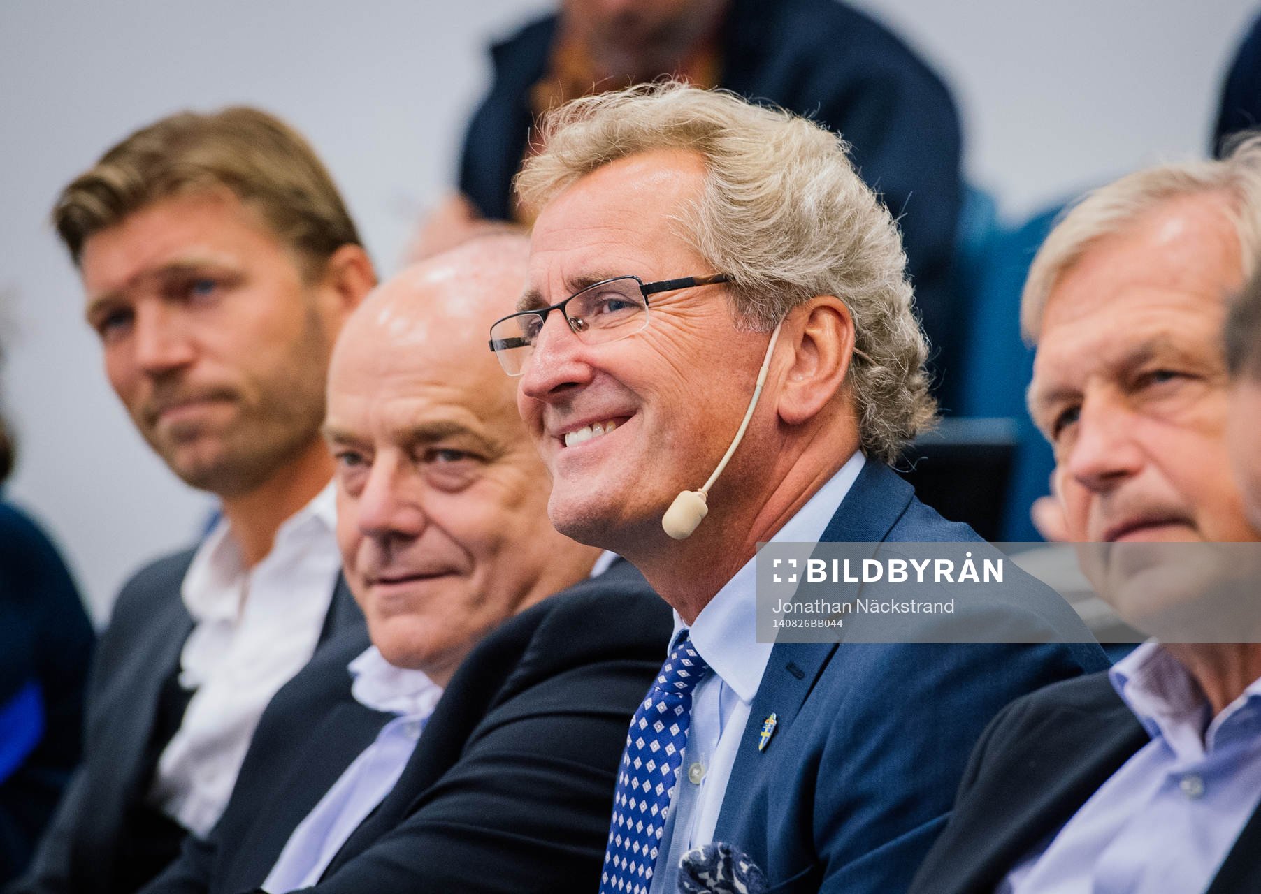 Sveriges förbundskapten för fotbollslandslaget, Erik Hamrén, presenterar truppen inför matchen mot Estland hemma och EM-kvalet borta mot Österrike under en presskonferens anordnad av Svenska Fotbollförbundet den 26 augusti 2014 i Stockholm.