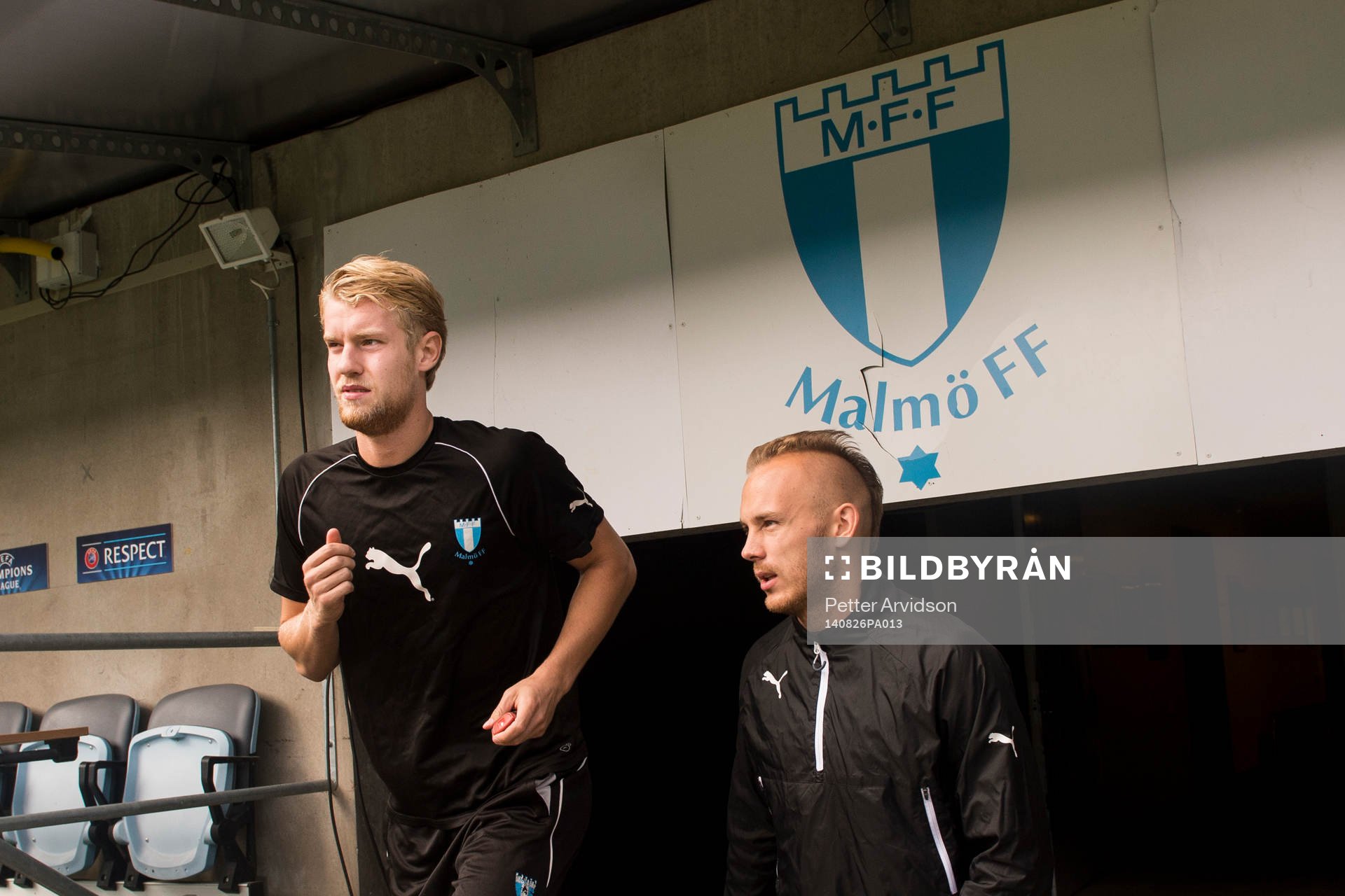 Malmö FFs Malmö FFs Filip Helander och Magnus Eriksson