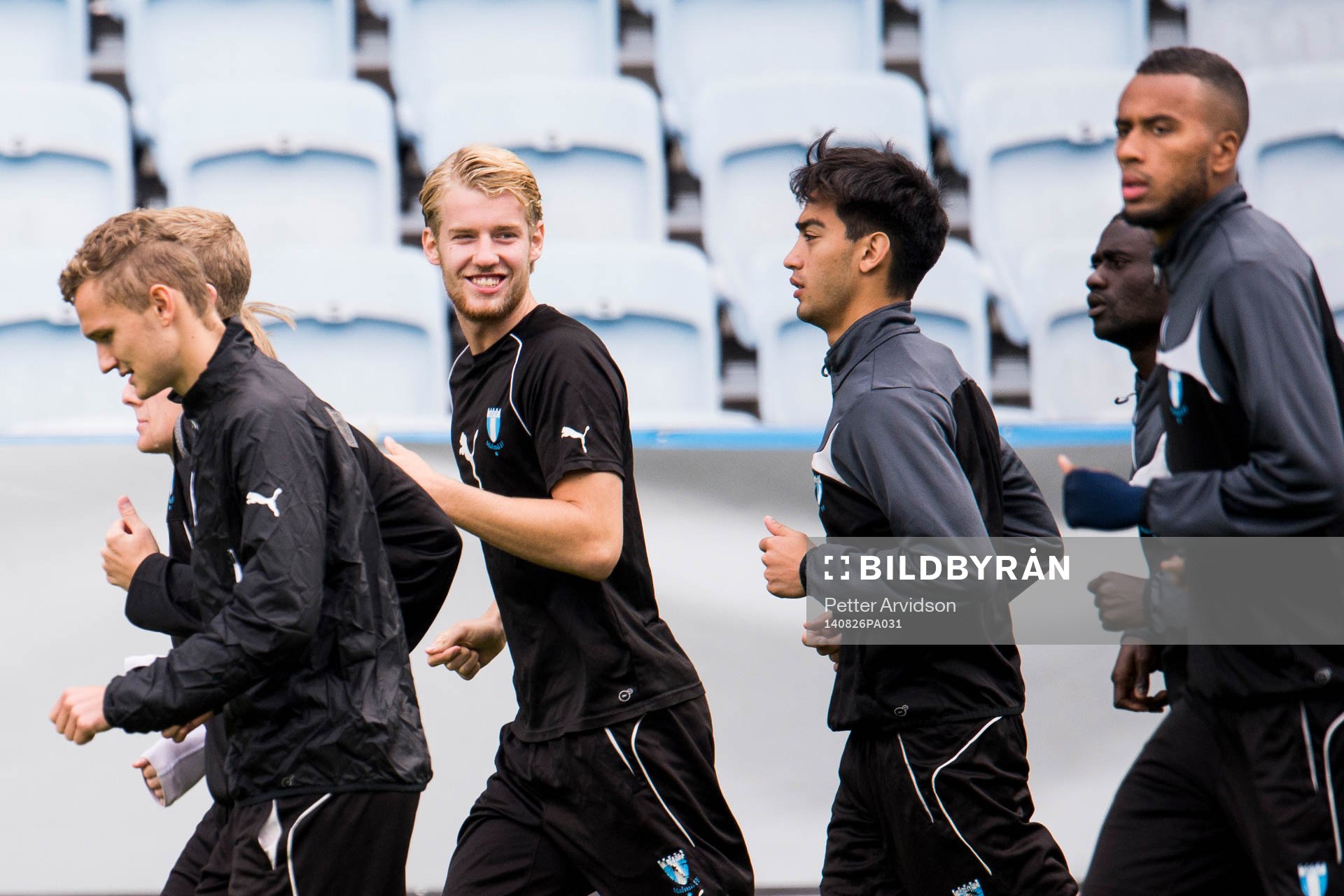 Malmö FFs Piotr Johansson, Filip Helander, Amin Nazari och