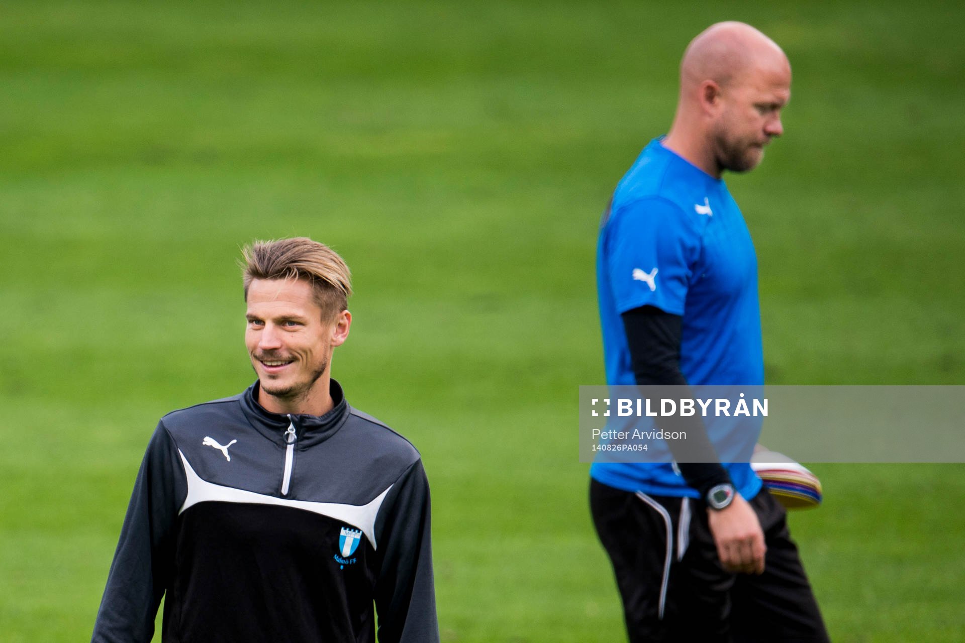 Malmö FFs Markus Rosenberg och assisterande tränare Olof