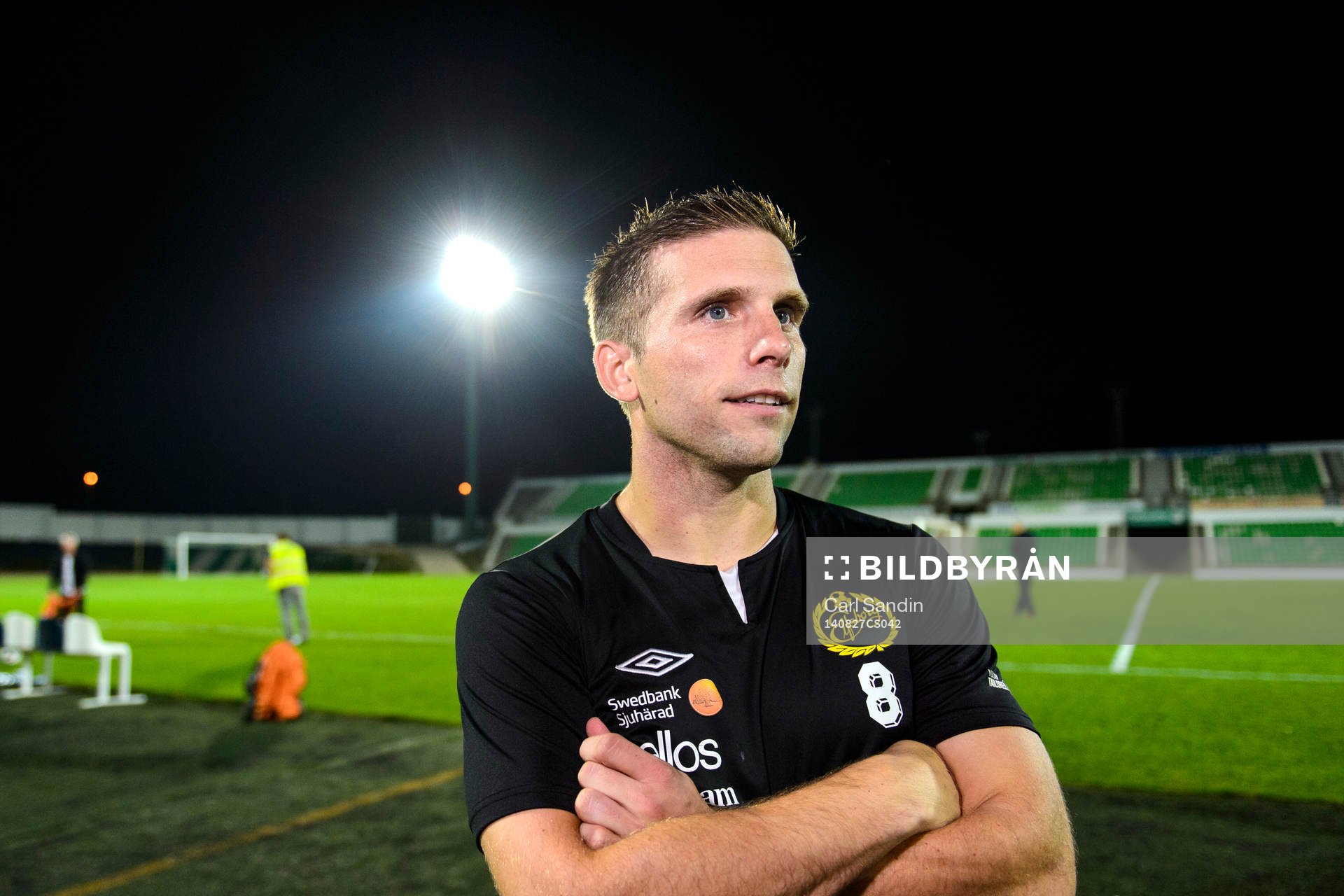 Elfsborgs Anders Svensson blir intervjuad