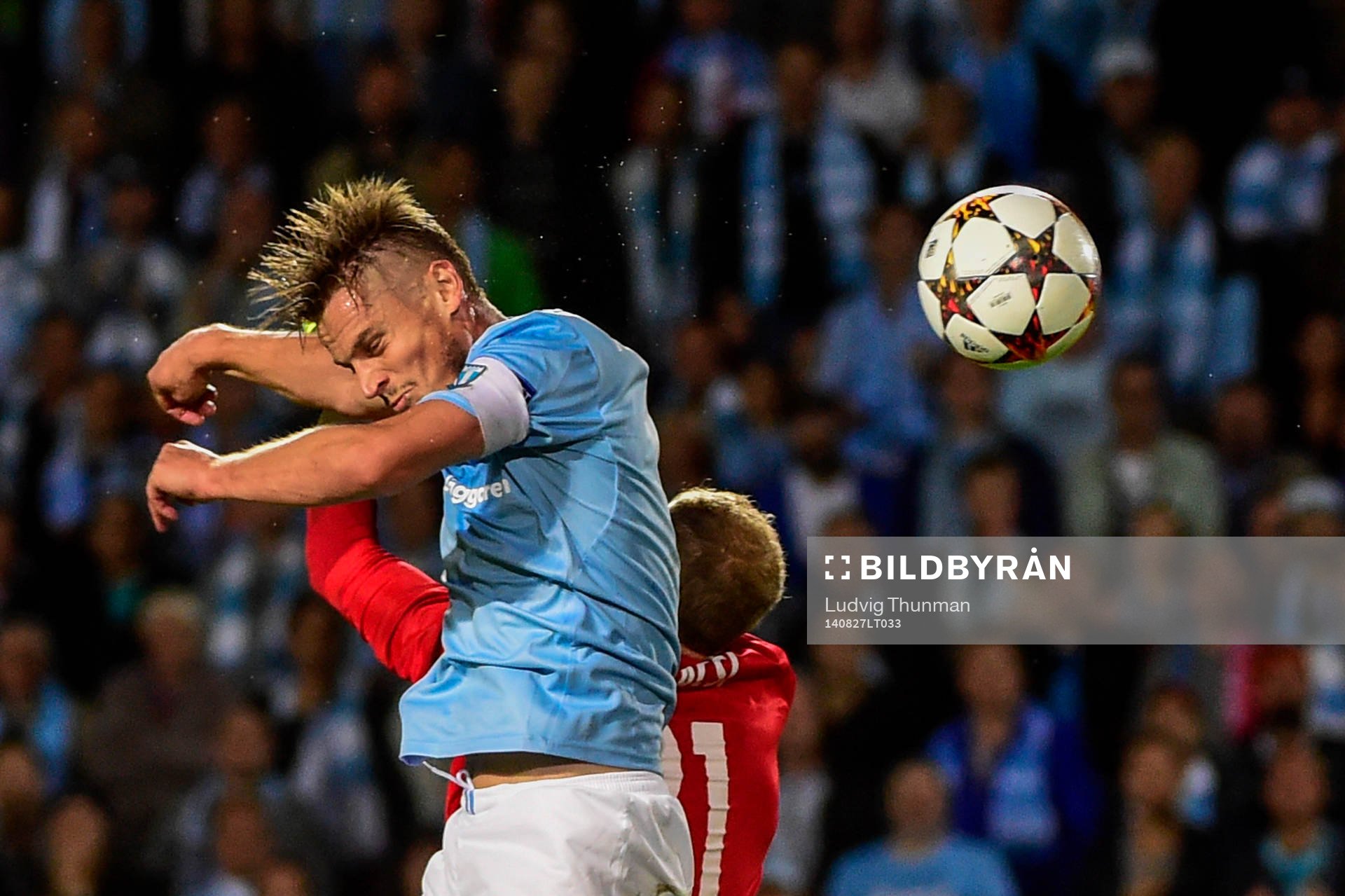 Malmö FFs Markus Rosenberg och Salzburgs målvakt Péter