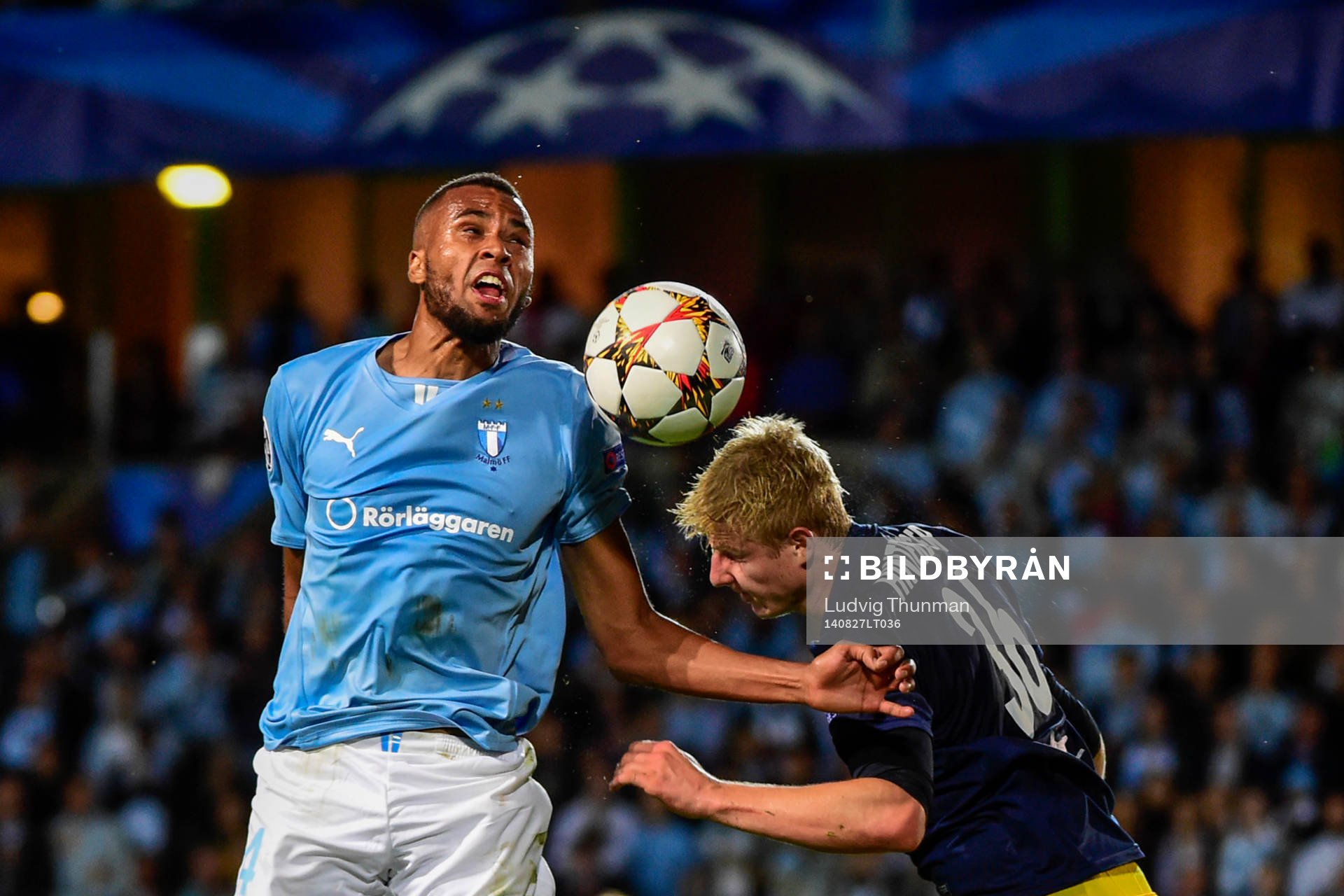 Malmö FFs Isaac Kiese Thelin och Salzburgs Martin