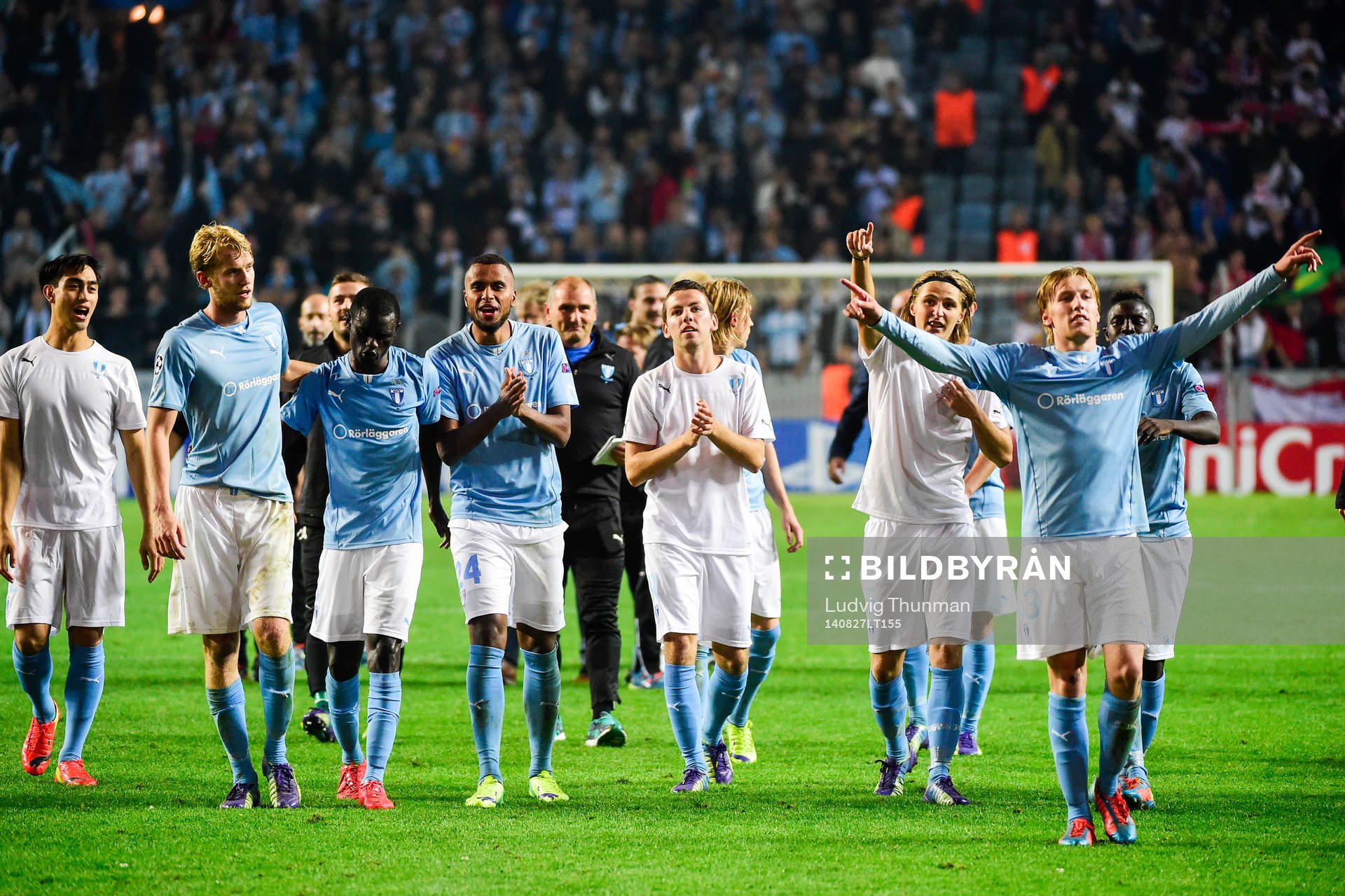 Malmö FFs spelare jublar