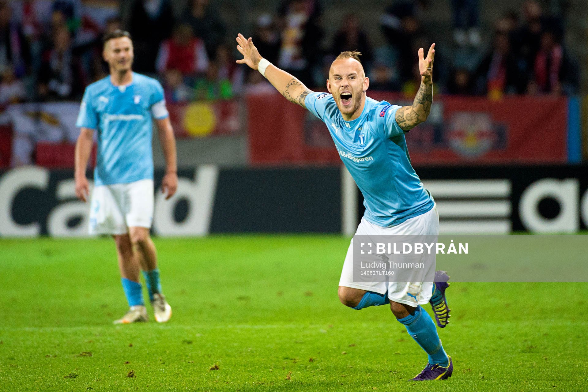 Malmö FFs Magnus Eriksson jublar