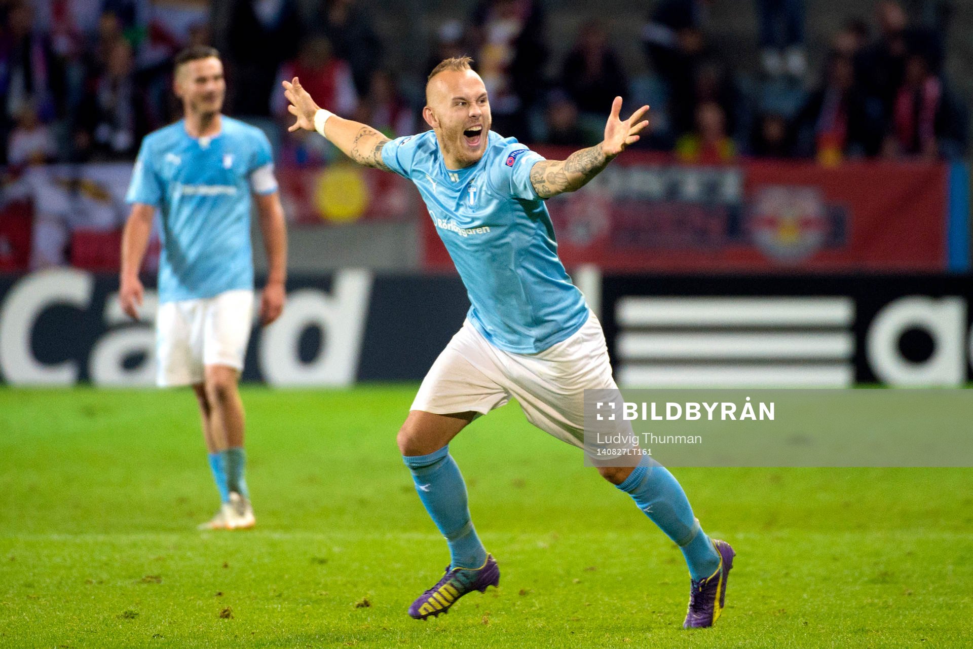Malmö FFs Magnus Eriksson jublar