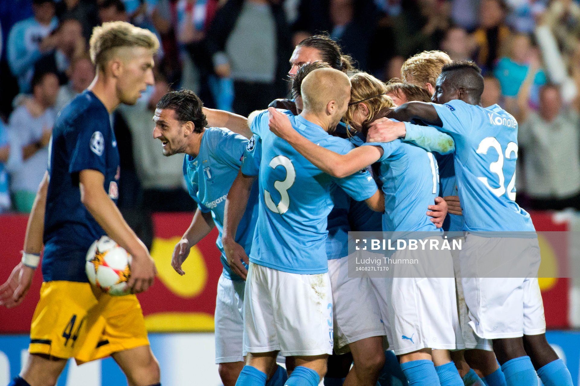 Malmö FFs spelare jublar