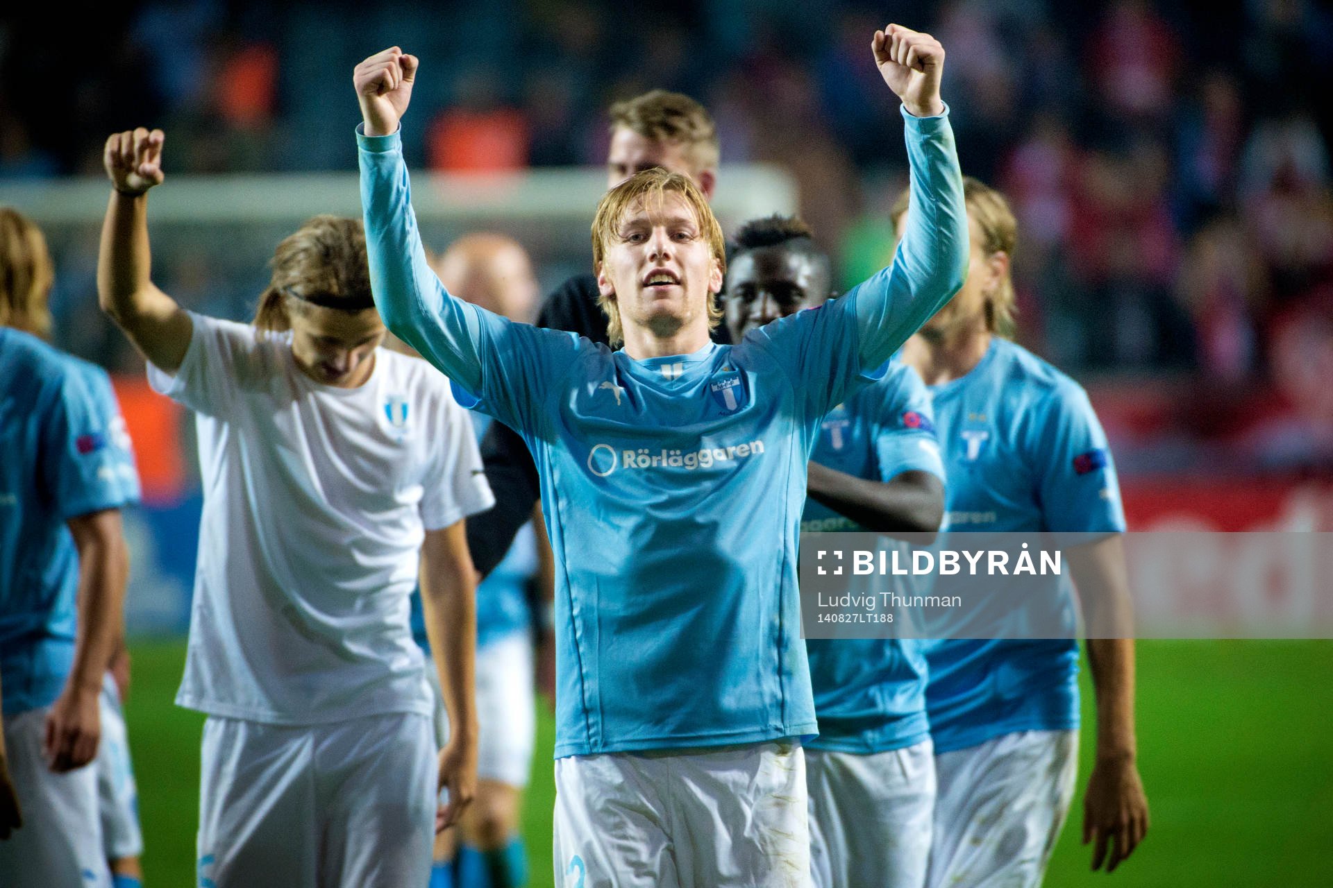 Malmö FFs Emil Forsberg jublar