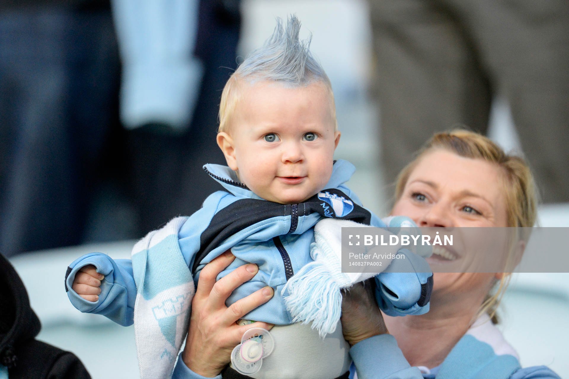 En ung Malmö FFs supporter