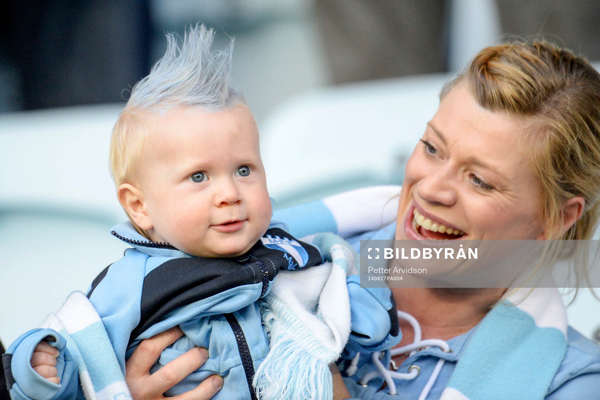 En ung Malmö FFs supporter