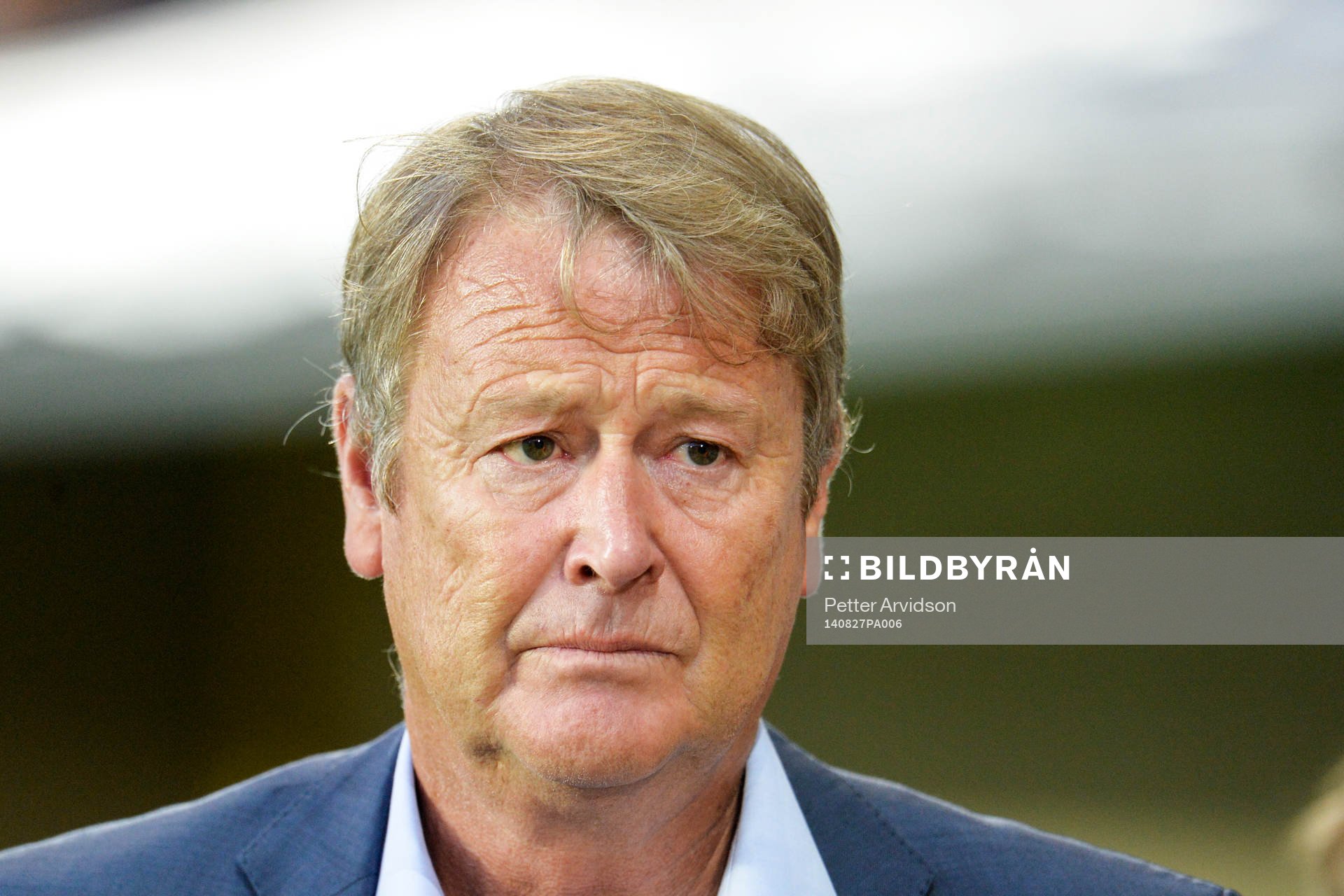 Malmö FFs tränare Åge Hareide innan kvalmatchen i