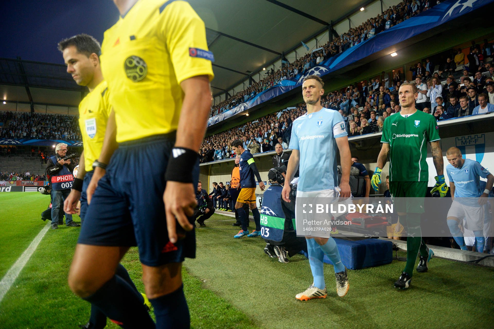 Malmö FFs Markus Rosenberg och målvakt Robin Olsen går