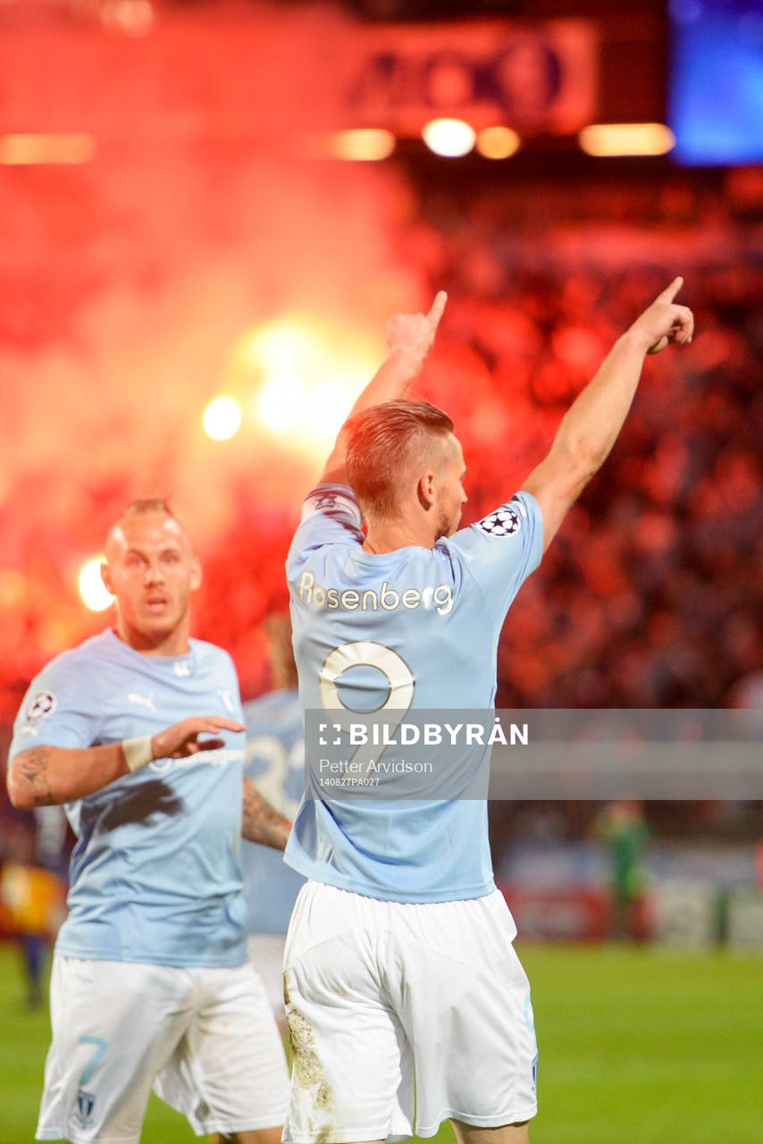 Malmö FFs Markus Rosenberg jublar