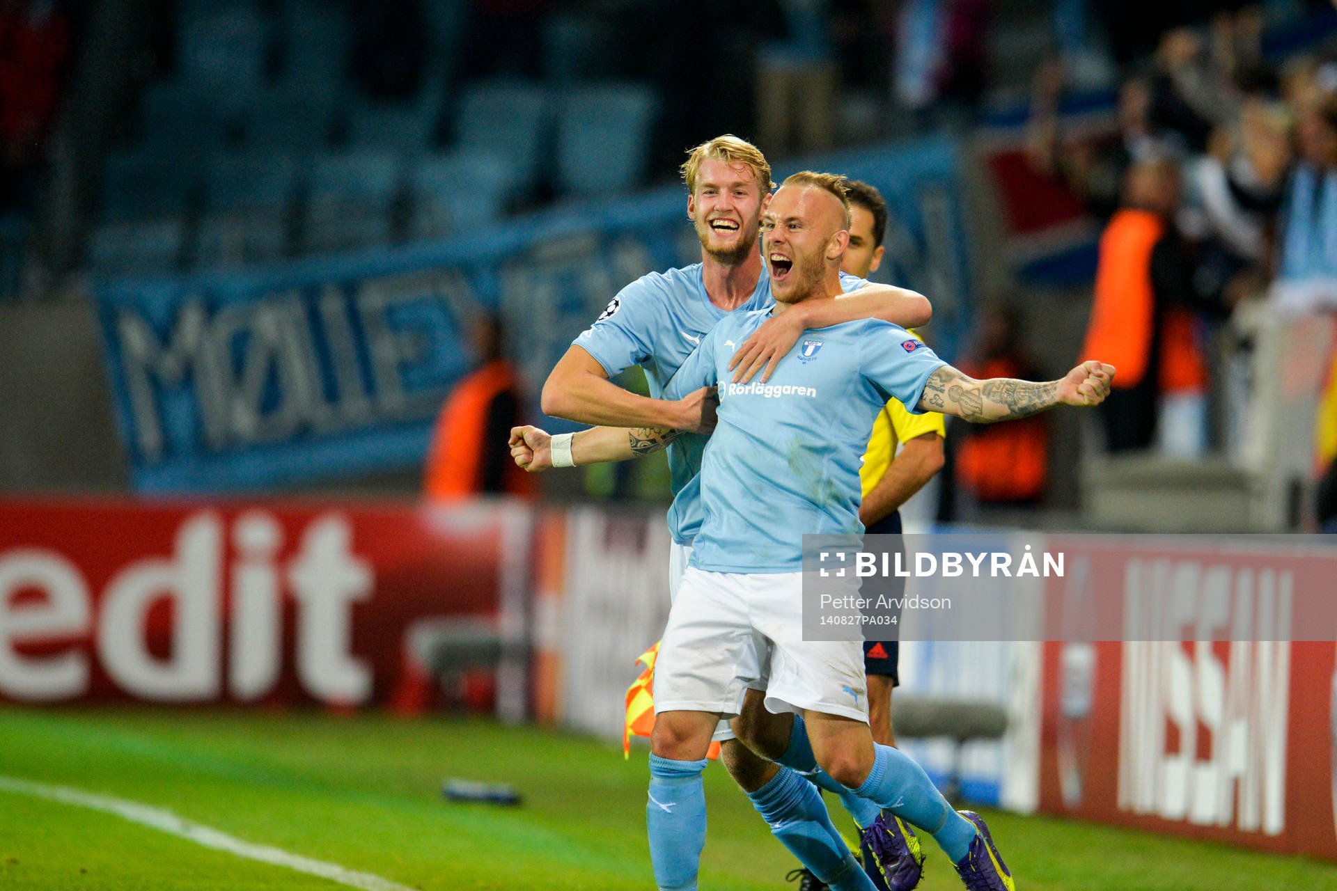 Malmö FFs Magnus Eriksson jublar