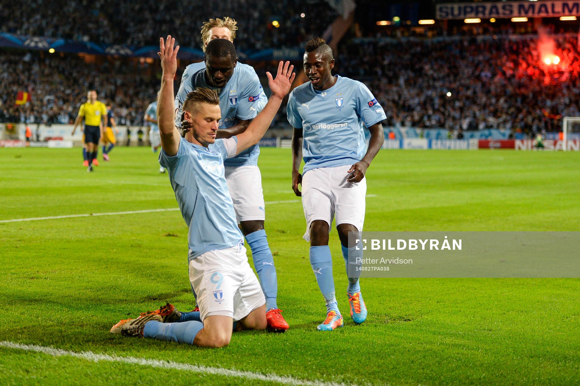 Malmö FFs Markus Rosenberg jublar