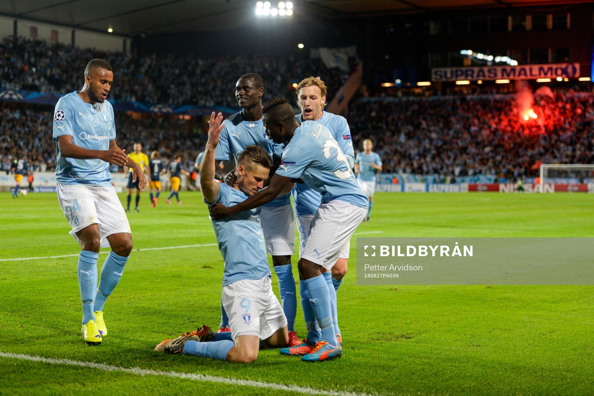 Malmö FFs Markus Rosenberg jublar