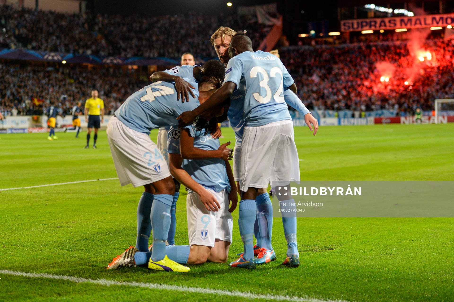 Malmö FFs Markus Rosenberg jublar