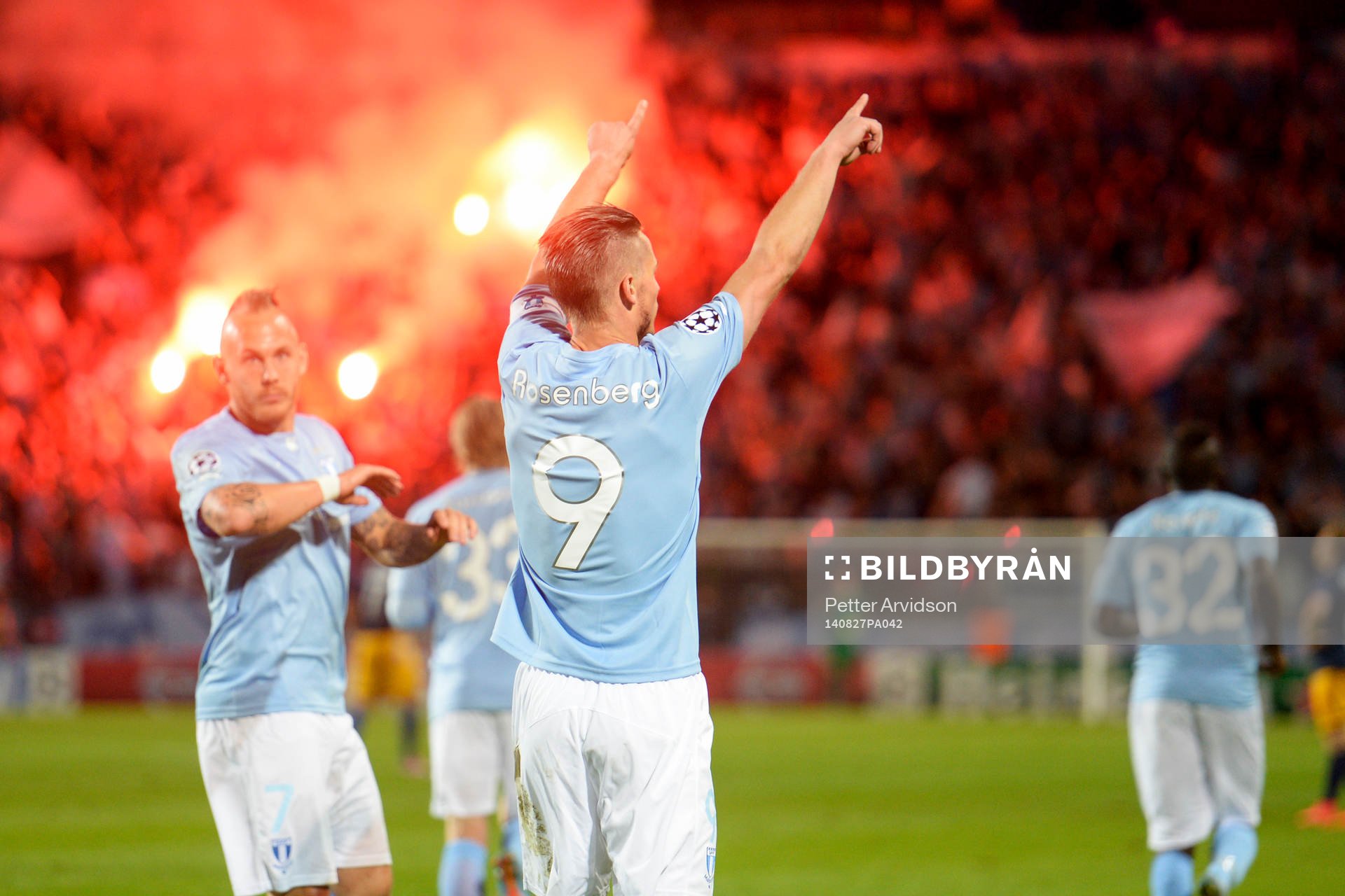 Malmö FFs Markus Rosenberg jublar