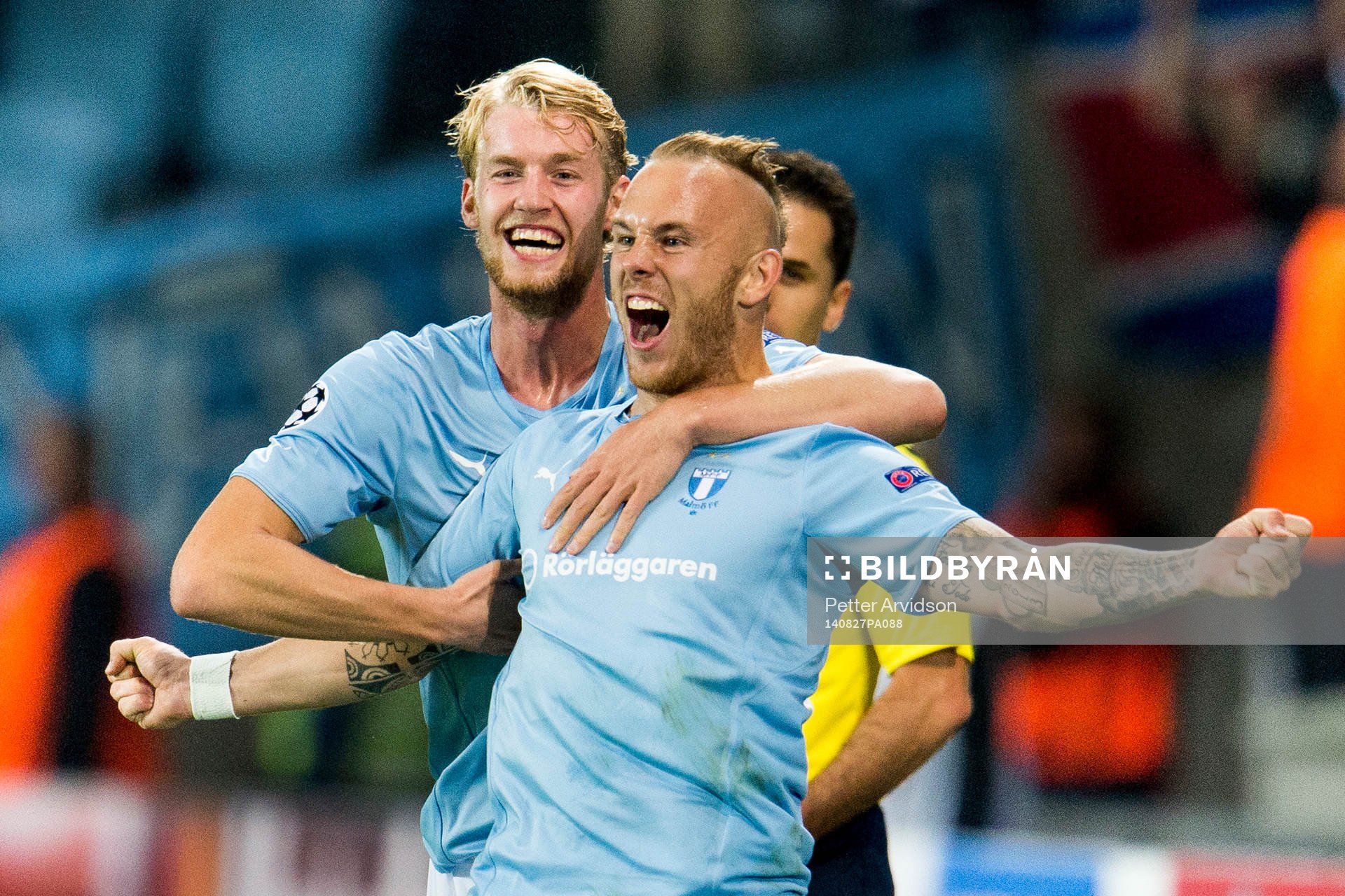 Malmö FFs Magnus Eriksson jublar