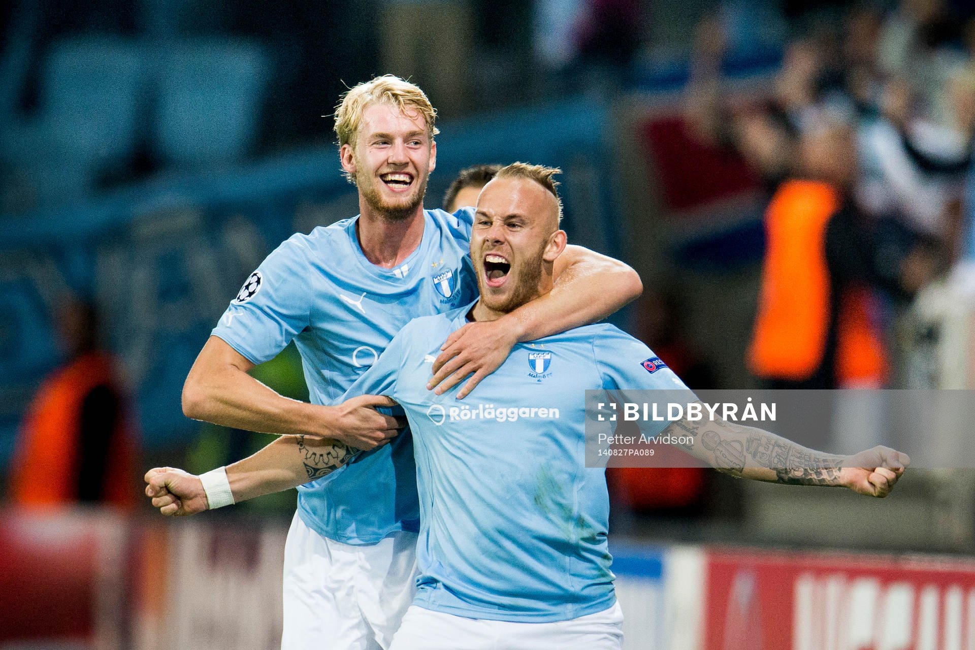 Malmö FFs Magnus Eriksson jublar