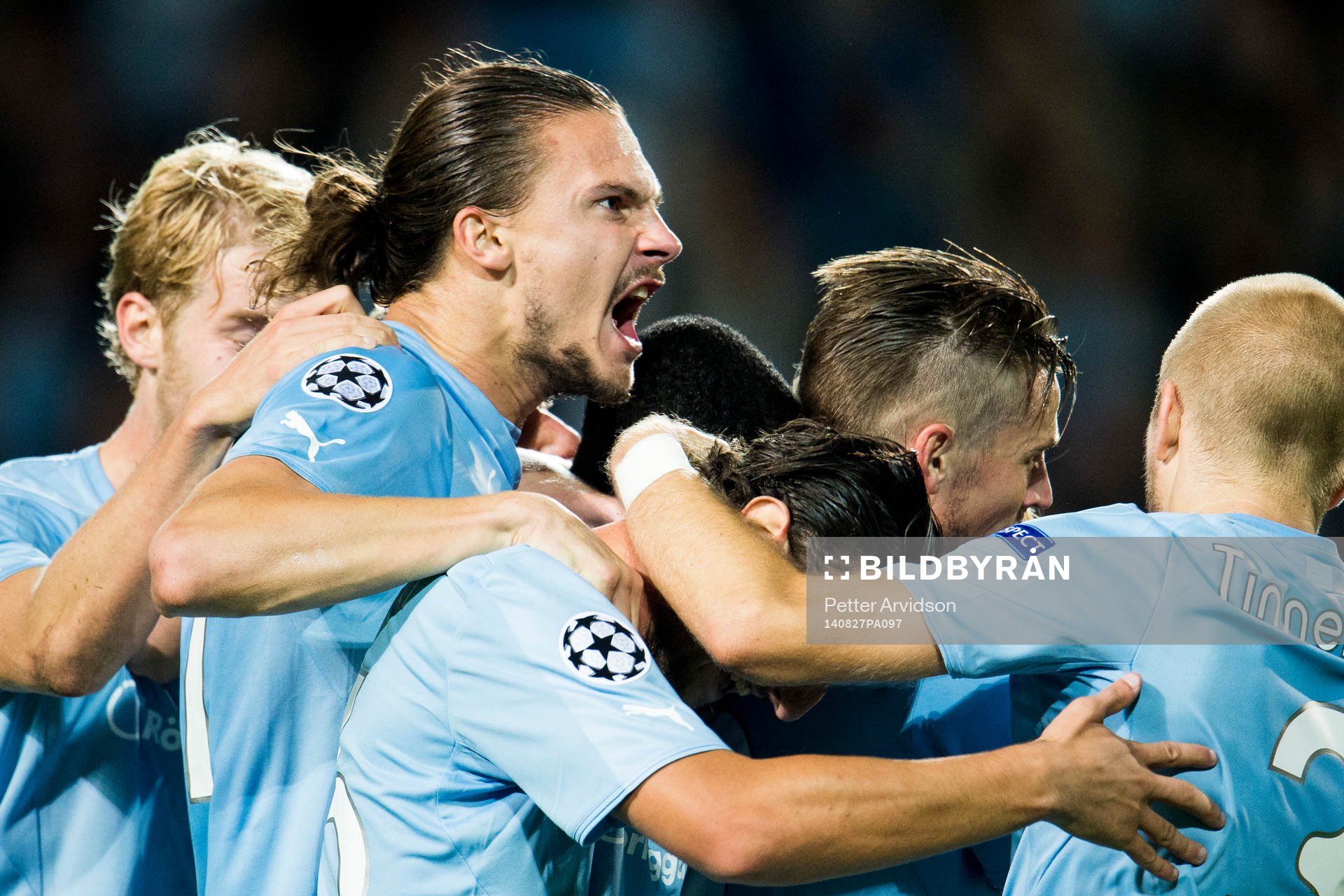 Malmö FFs Erik Johansson jublar