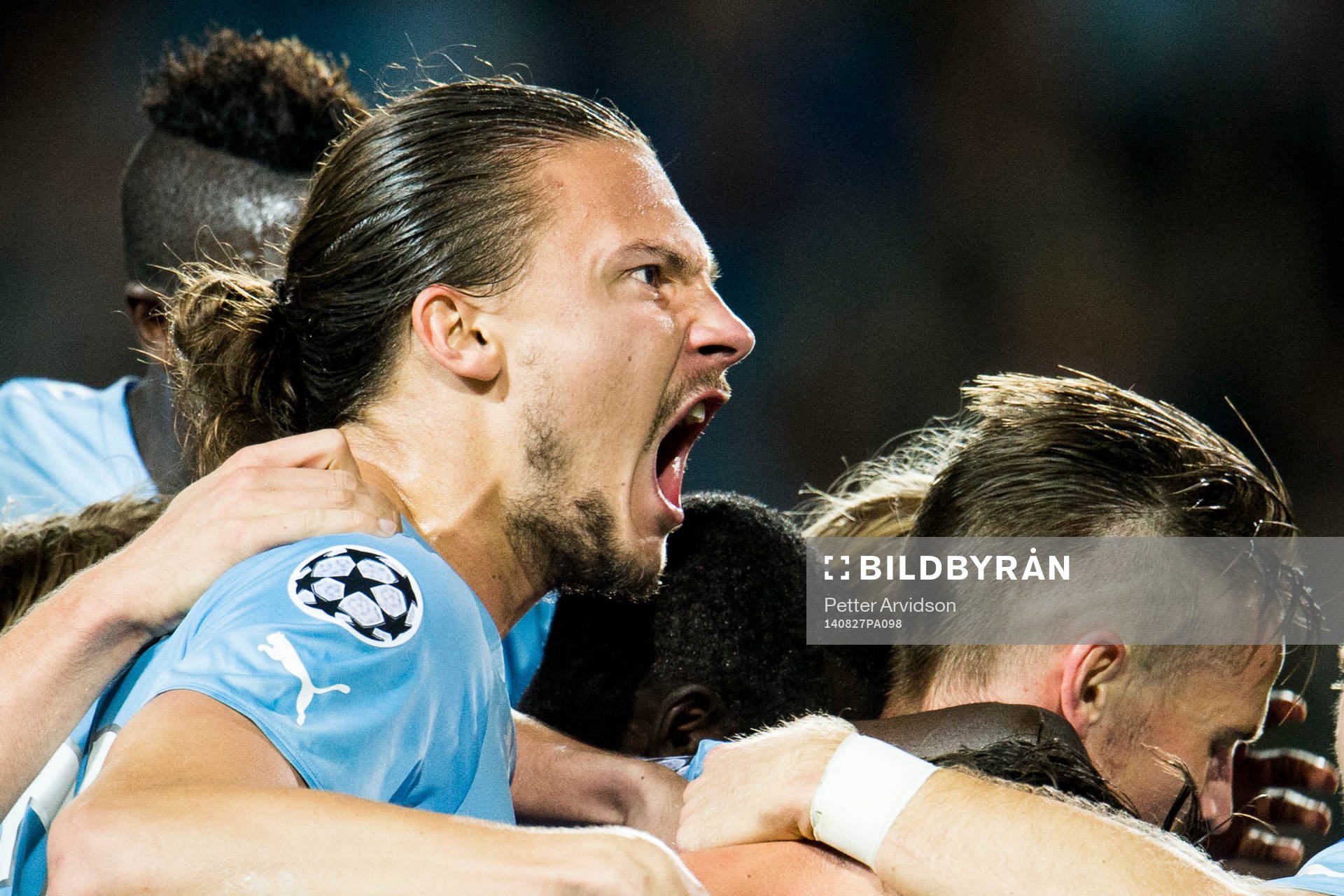 Malmö FFs Erik Johansson jublar