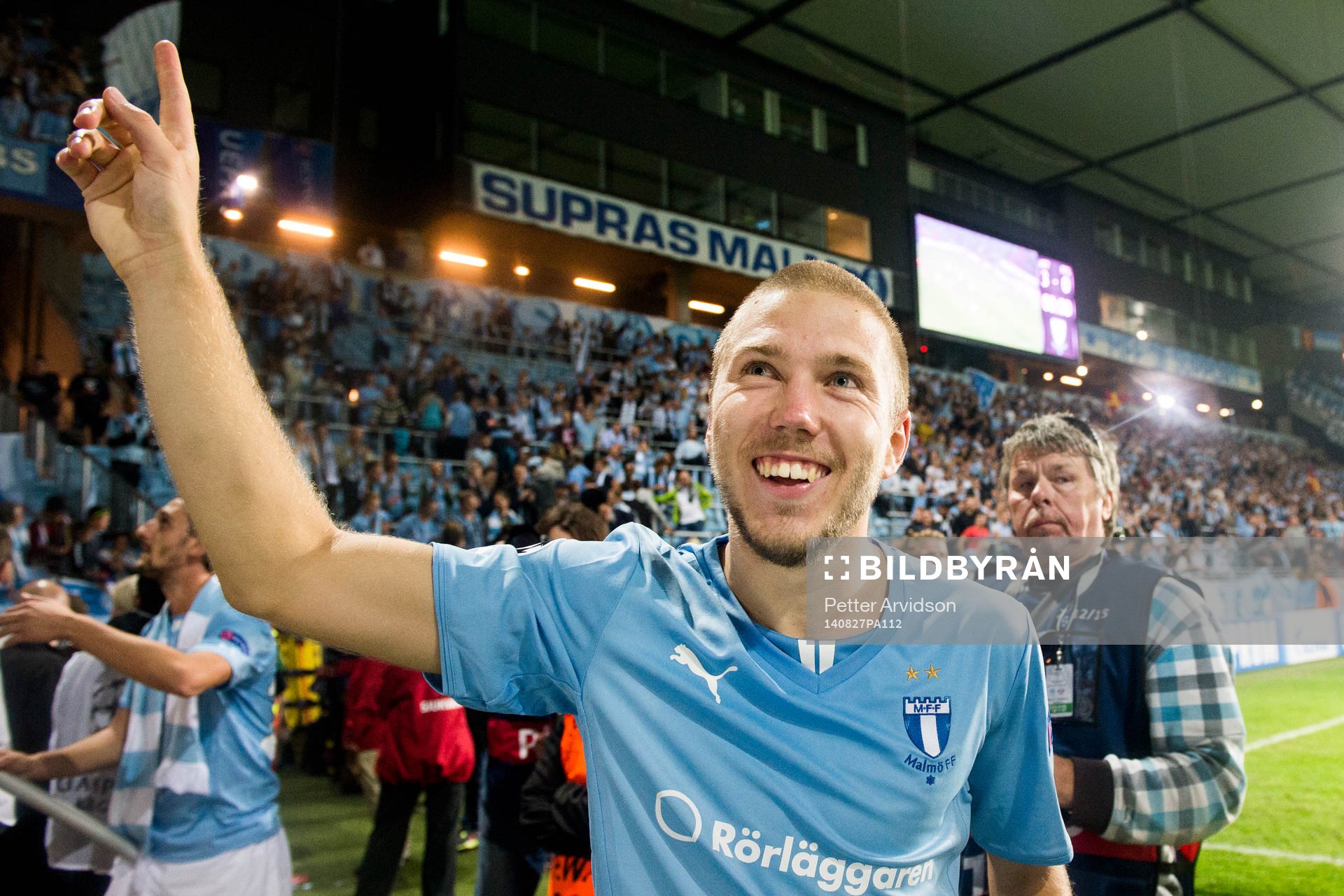 Malmö FFs Anton Tinnerholm jublar