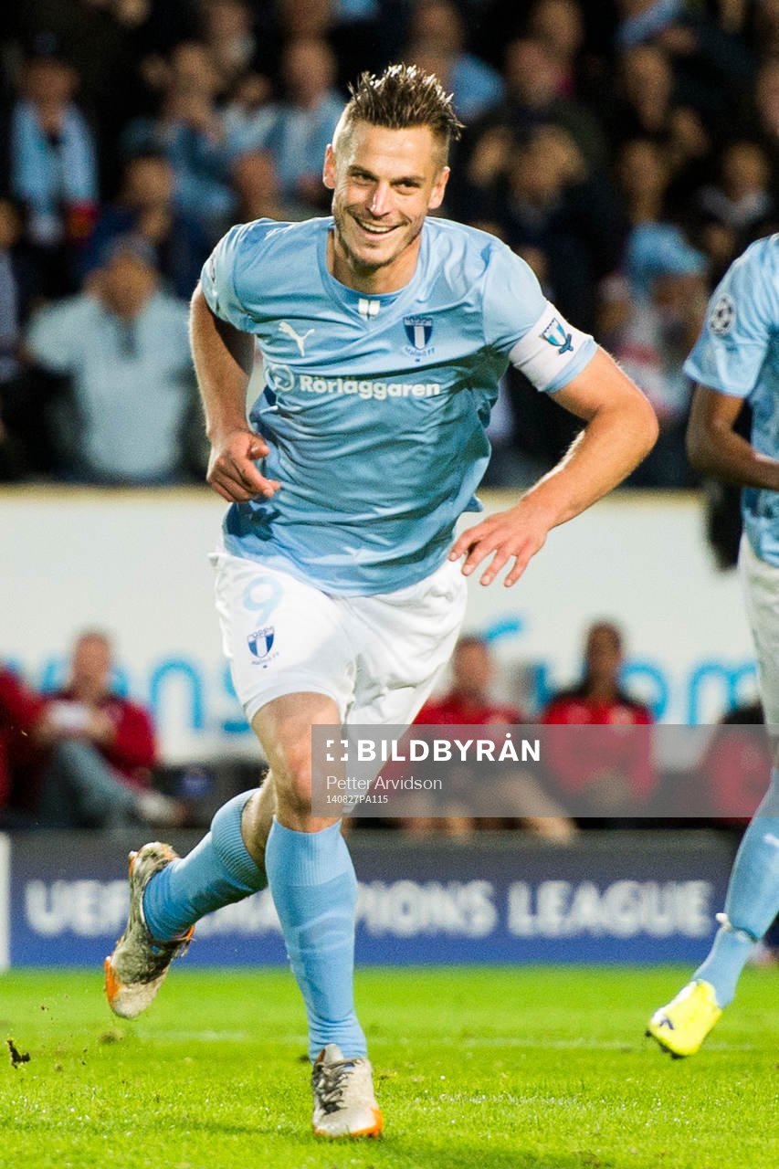 Malmö FFs Markus Rosenberg jublar