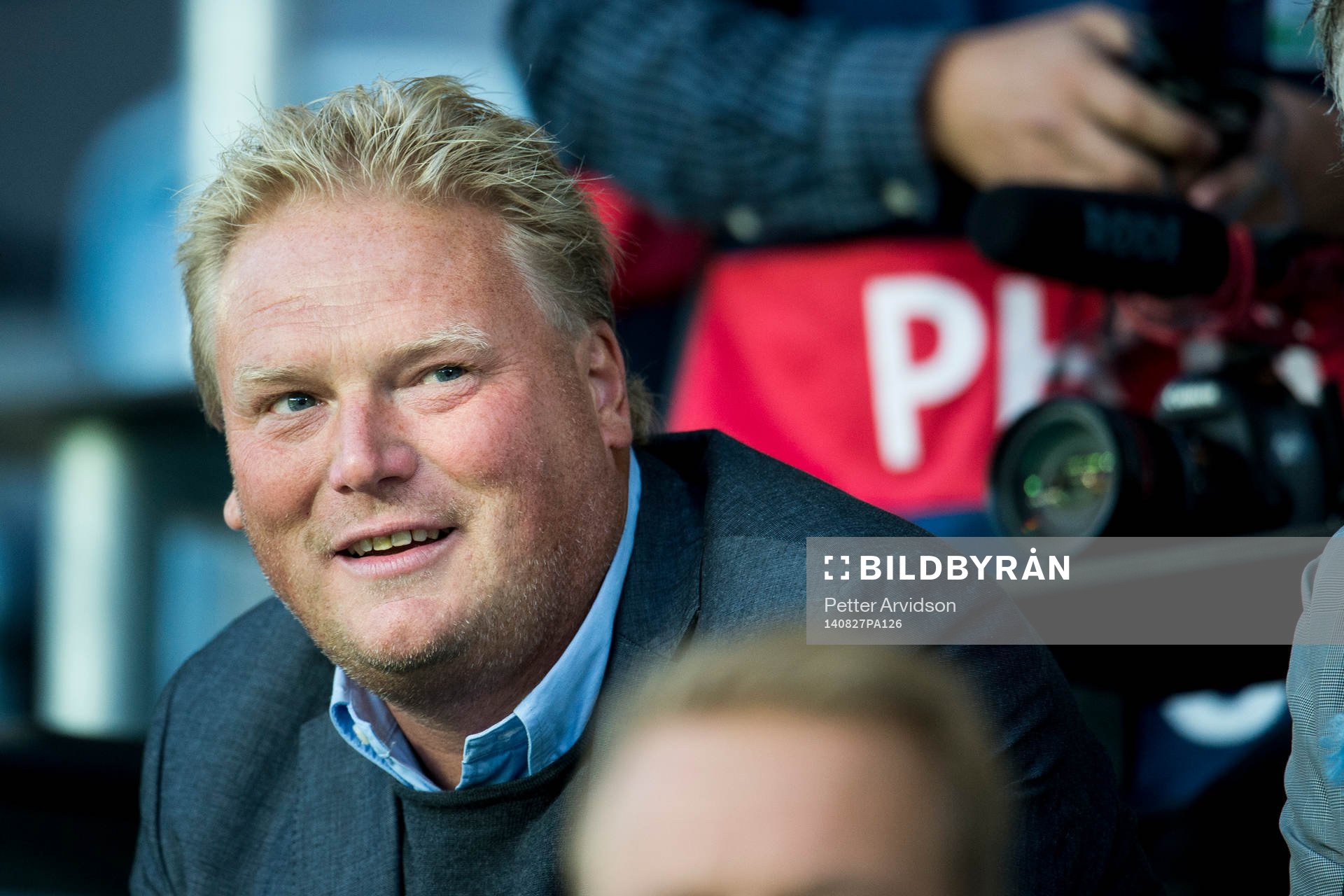 Jörgen Lennartsson på läktaren