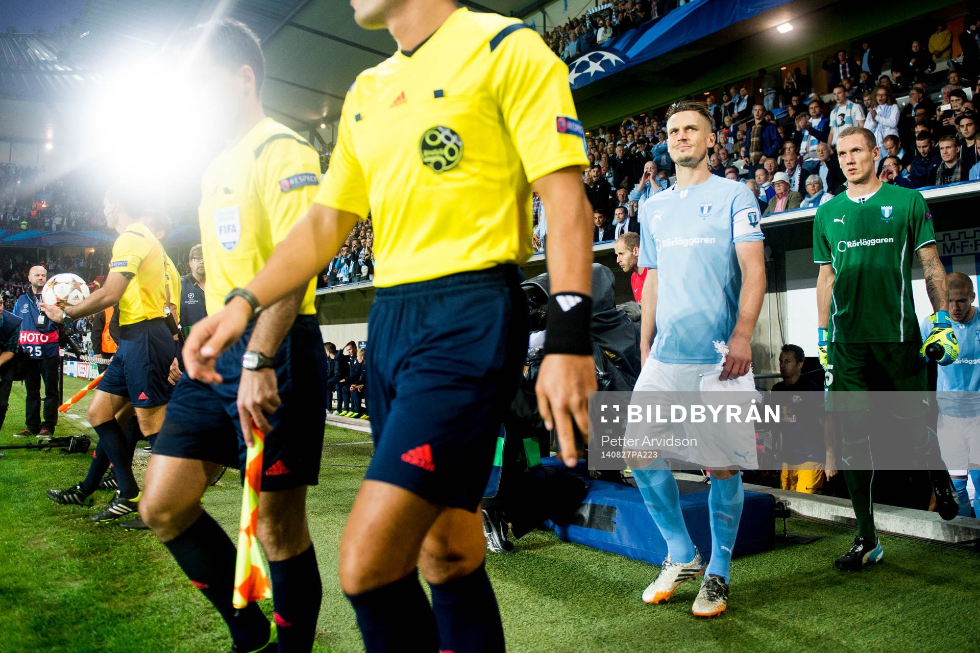 Malmö FFs Markus Rosenberg och målvakt Robin Olsen gör