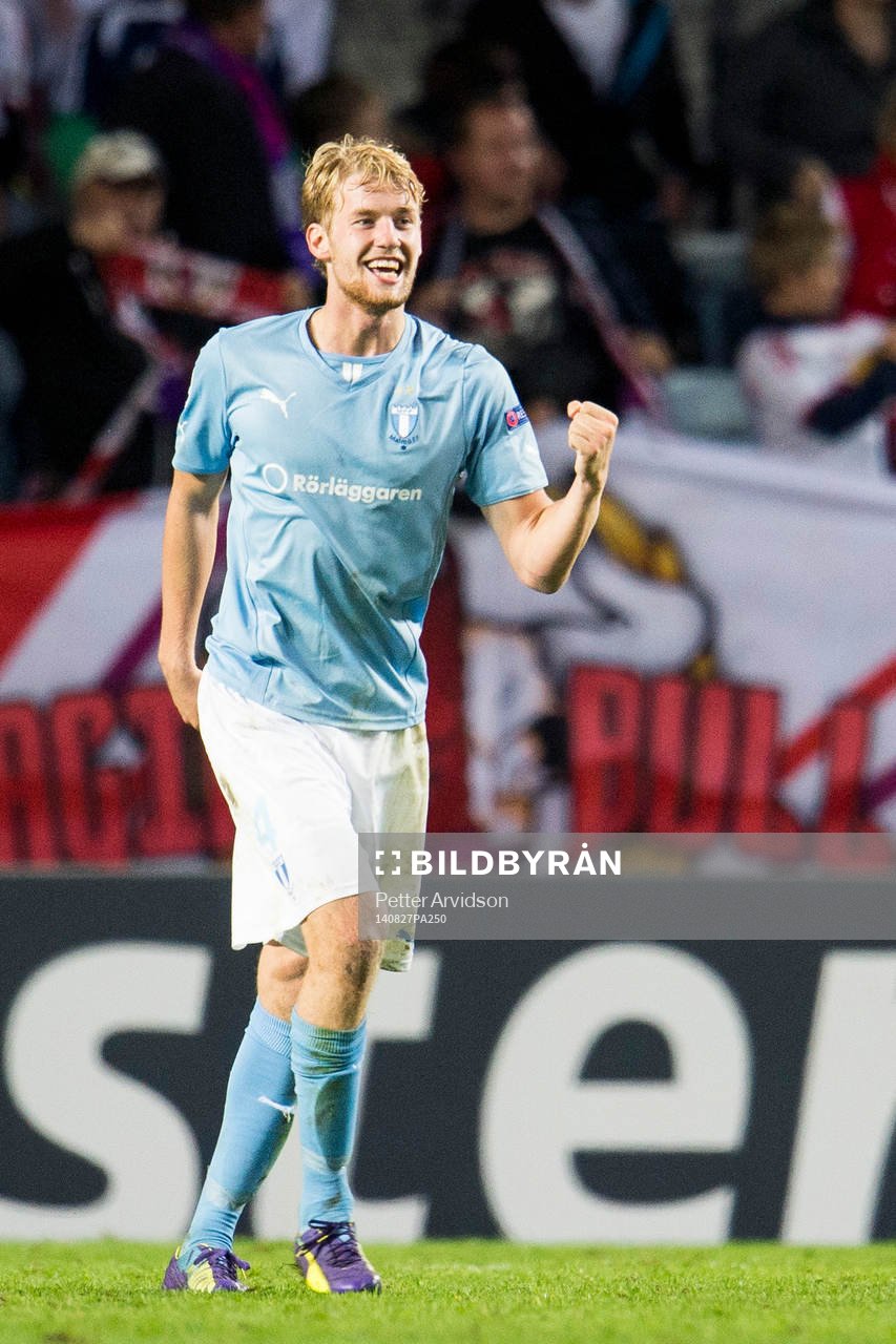 Malmö FFs Filip Helander jublar