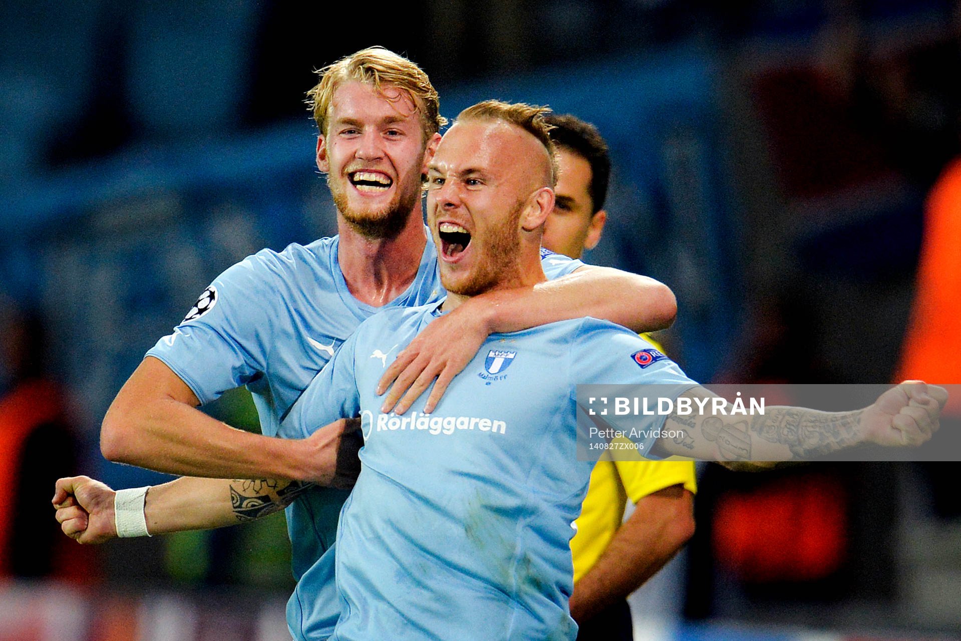 Malmö FFs Malmö FFs Filip Helander och Magnus Eriksson