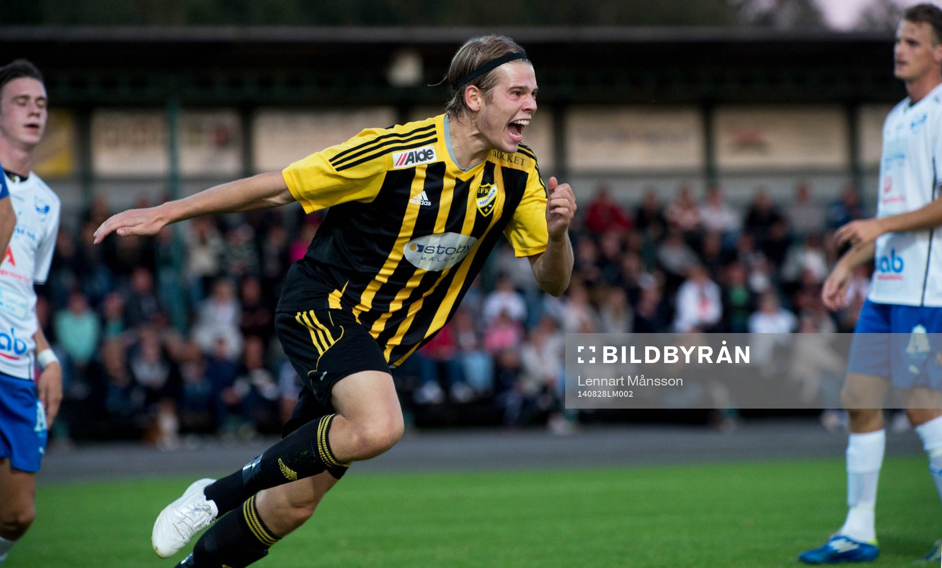 IFK Hässleholms Filip Ranmo har gjort 1-0 i matchen i