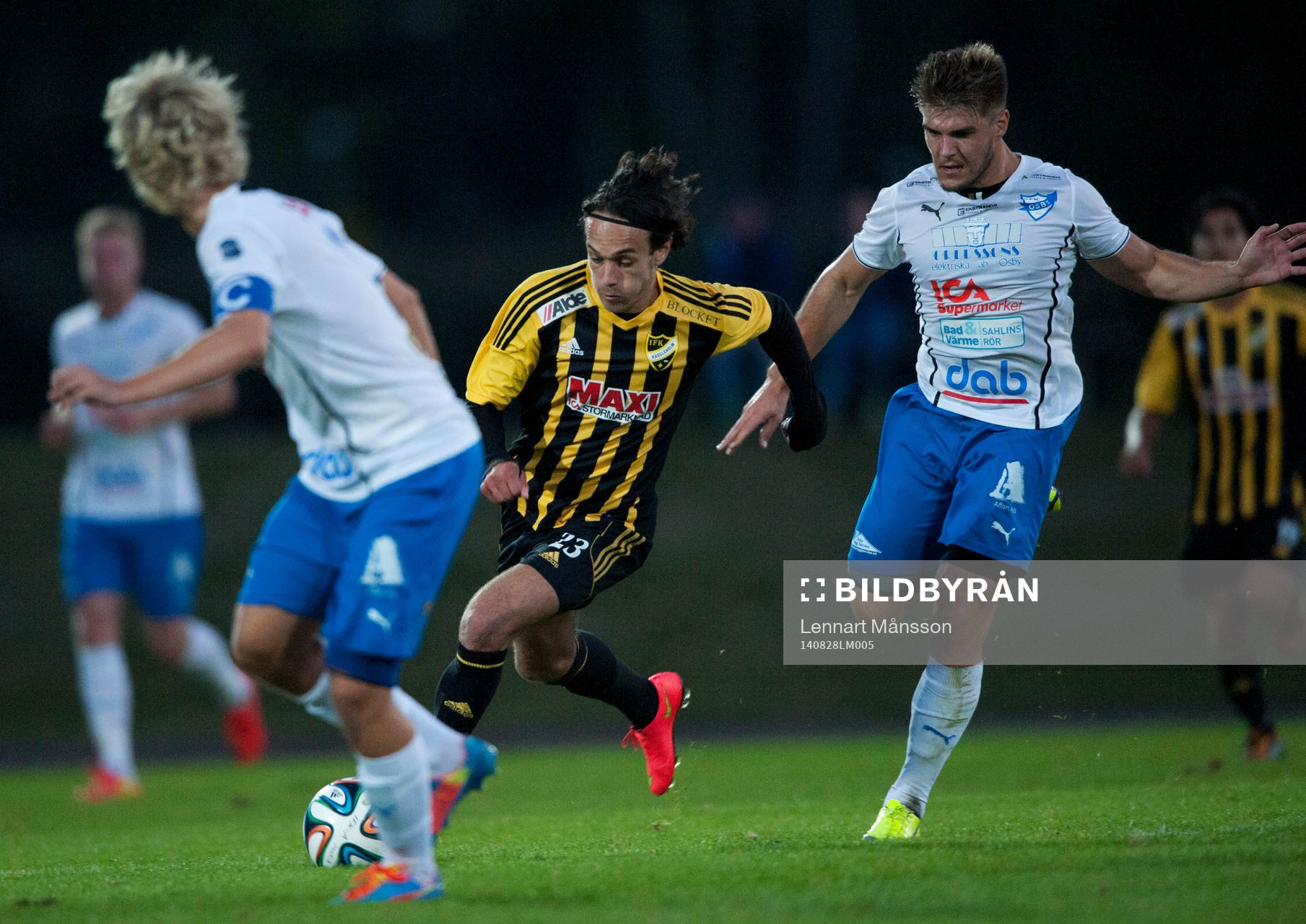 Hässleholms Karim Al-Asi i matchen i division 3 mellan IFK