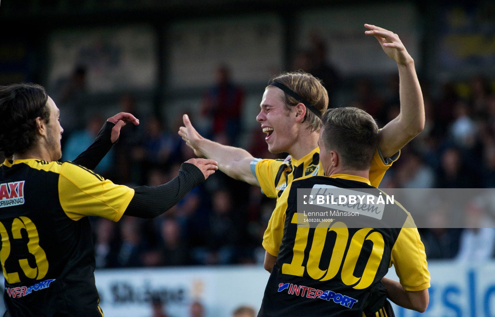 IFK Hässleholms Filip Ranmo har gjort 1-0 i matchen i