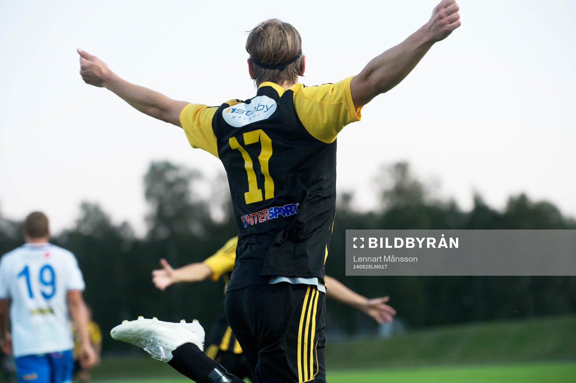 IFK Hässleholms Filip Thurn har gjort 1-0 i matchen i