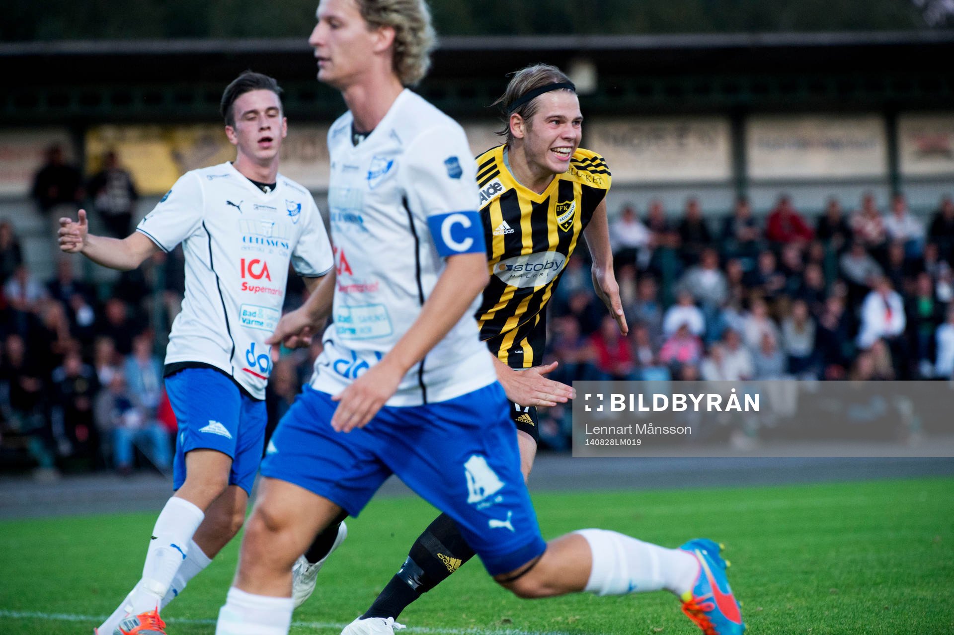 IFK Hässleholms Filip Thurn har gjort 1-0 i matchen i