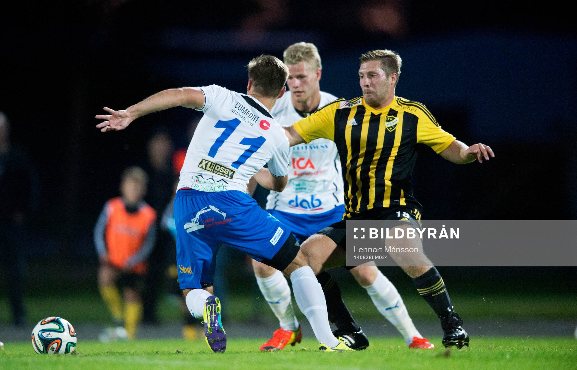 IFK Hässleholms Daniel Engel i matchen i division 3 mellan