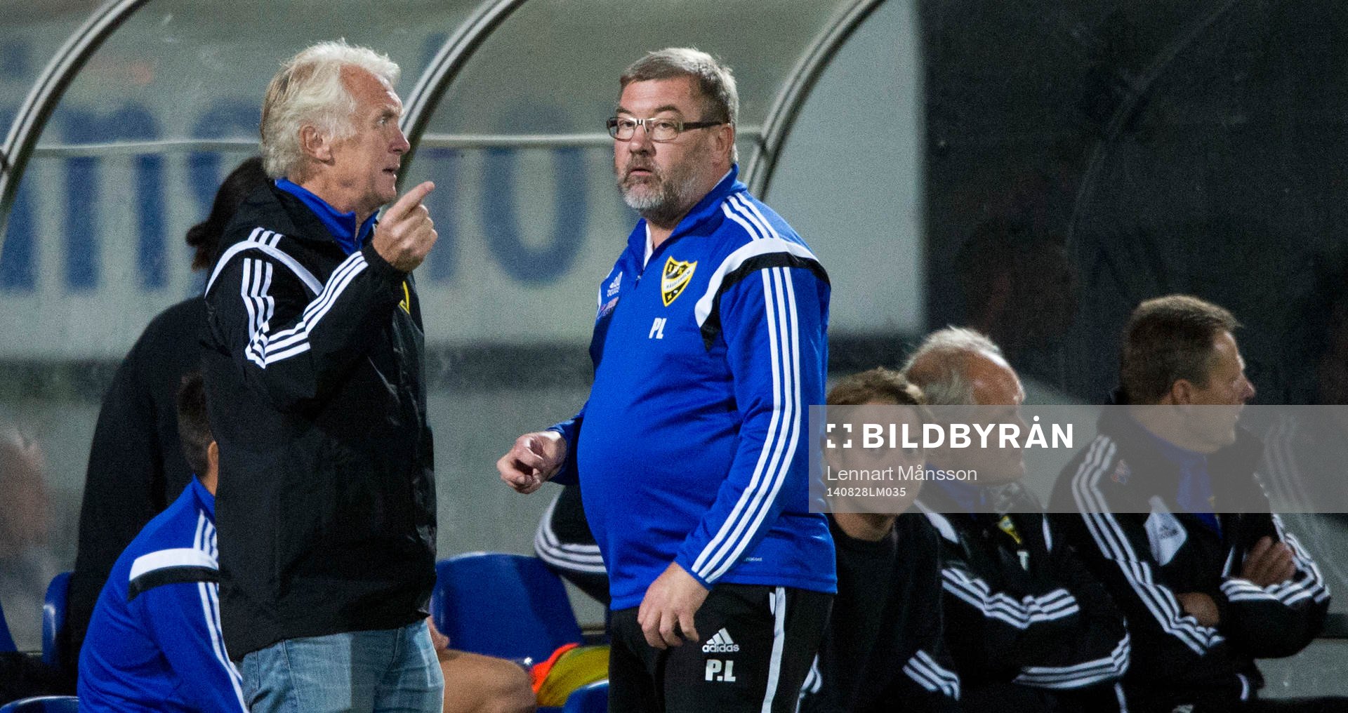 IFK Hässleholms tränare Ingmar Nilsson och Patrik