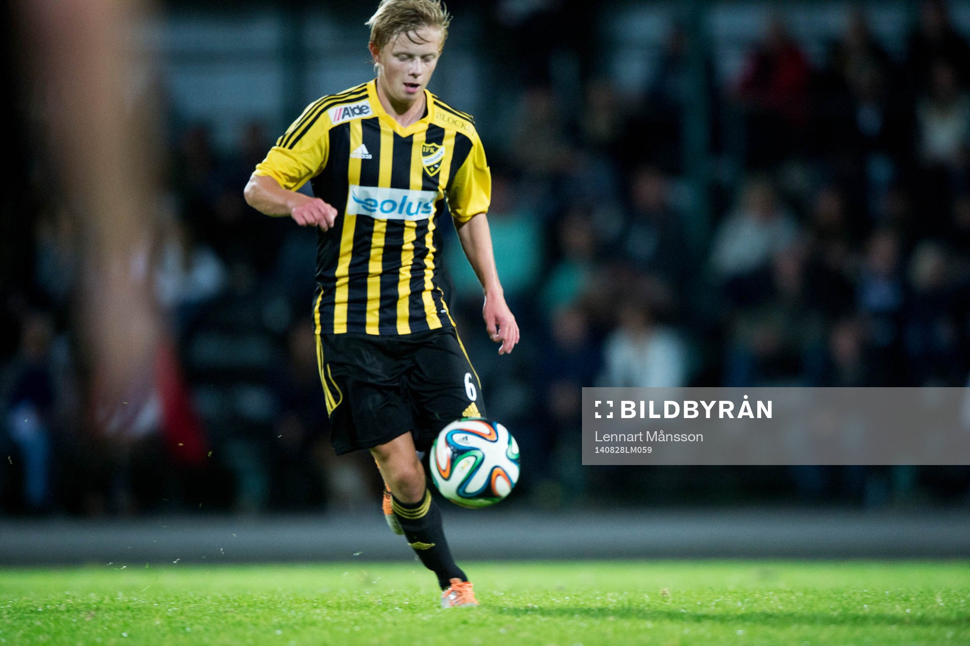 IFK Hässleholms Philip Bengtsson i matchen i division 3