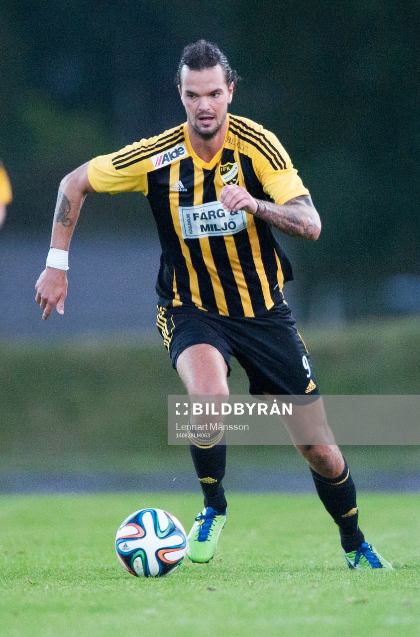IFK Hässleholms Filip Thurn i matchen i division 3 mellan