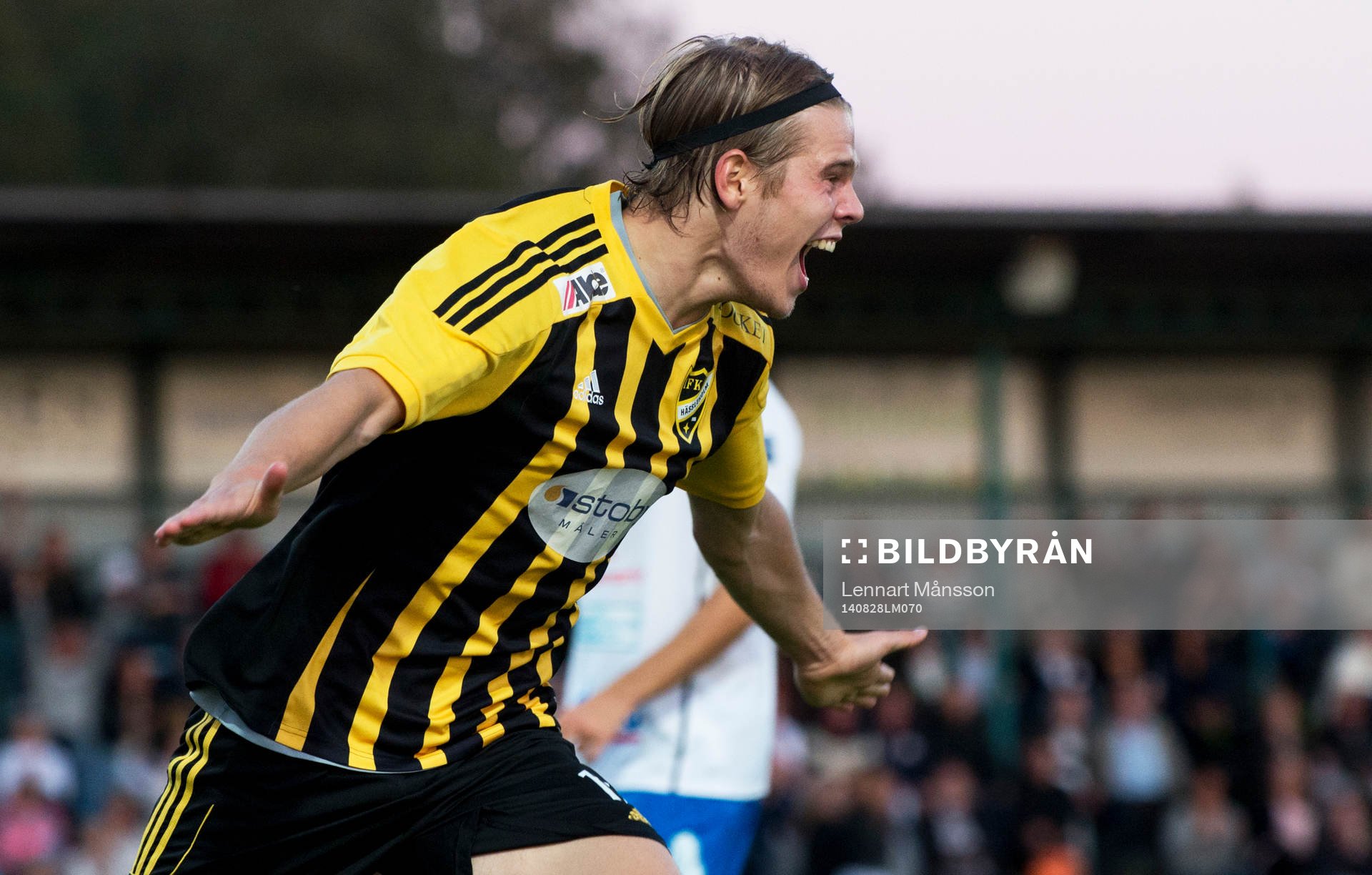 IFK Hässleholms Filip Ranmo har gjort 1-0 i matchen i