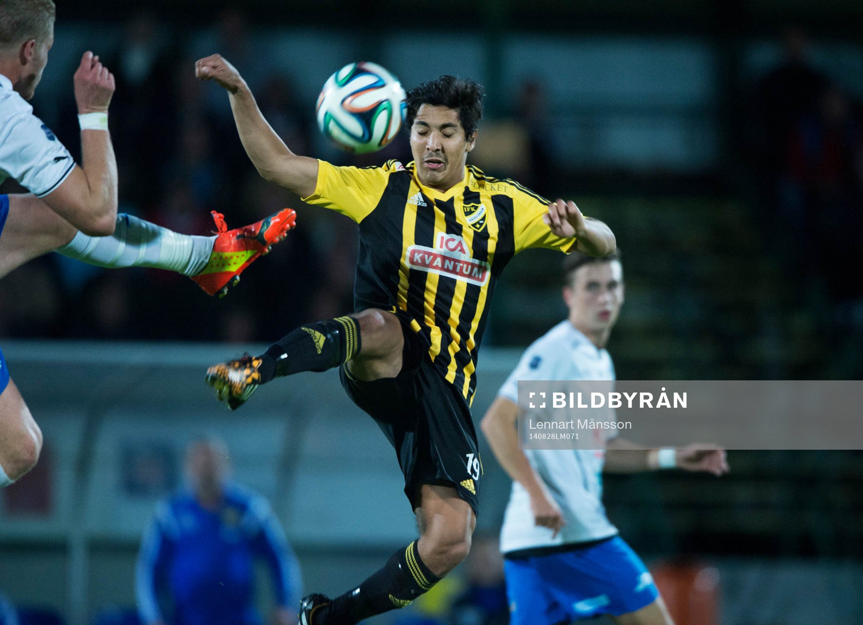 IFK Hässleholms Diego Delgado i matchen i division 3