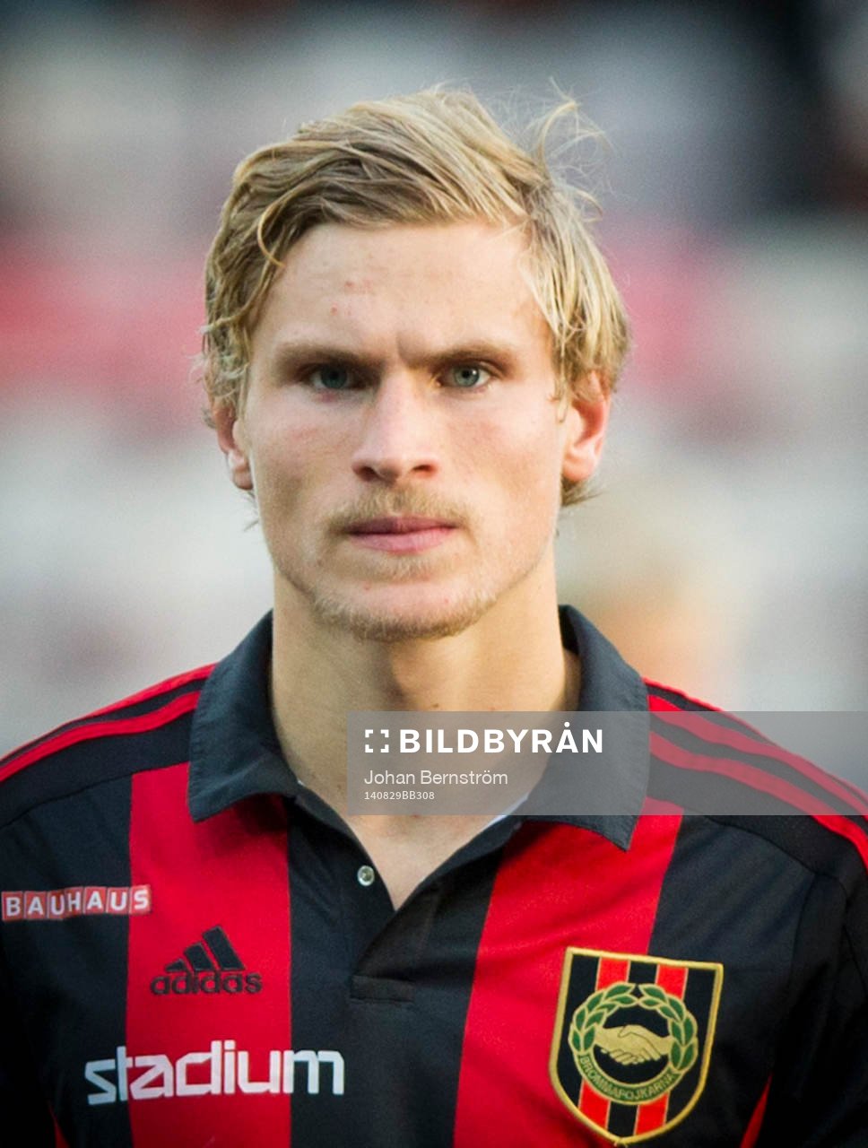 Brommapojkarnas Carl Starfelt i Allsvenskan mellan Örebro och Brommapojkarna den 29 augusti 2014 i Örebro.
