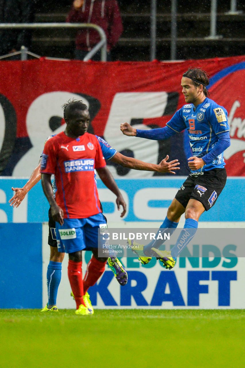 Halmstads Kristinn Steindorsson jublar